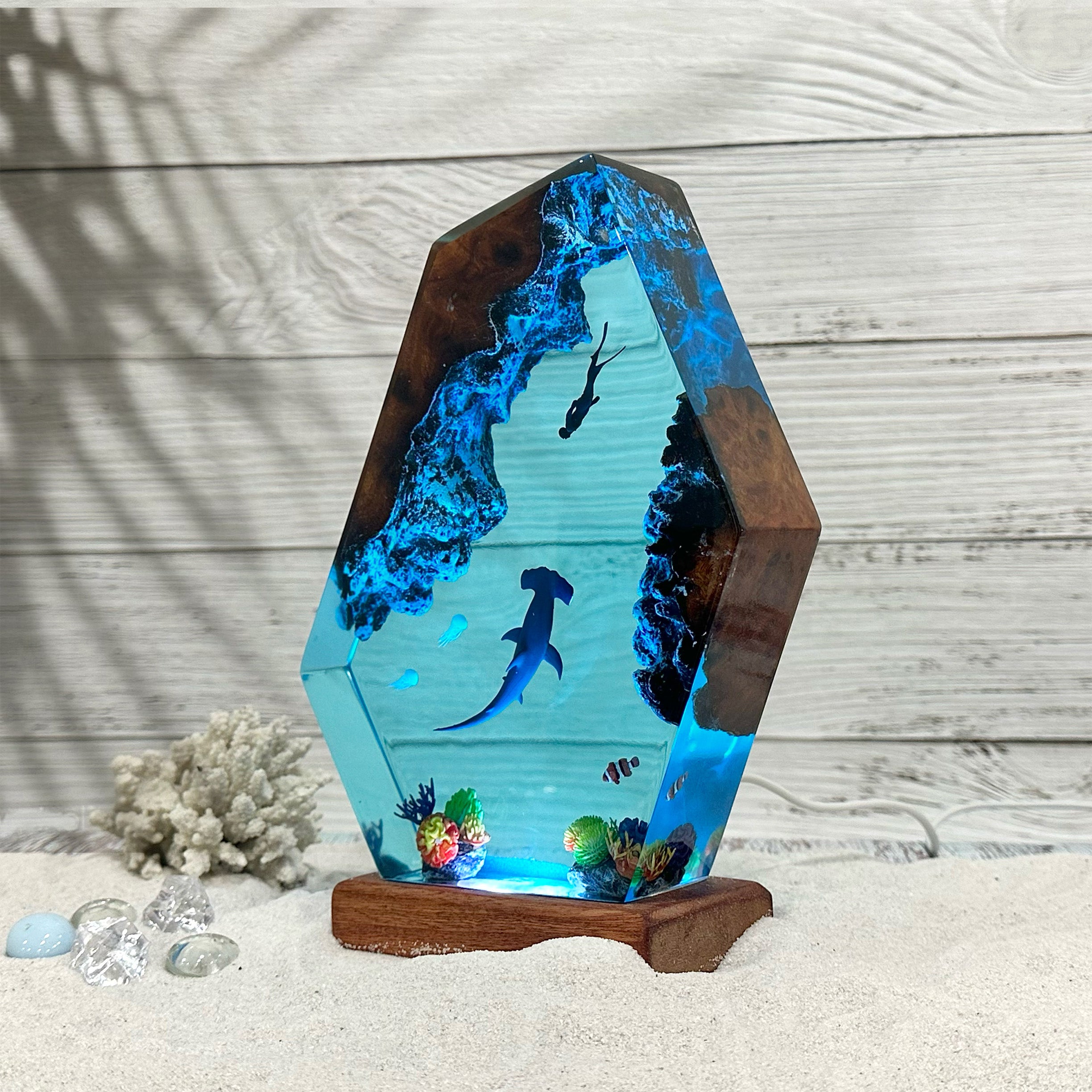 Ocean S5 Resin Handmade Lamp