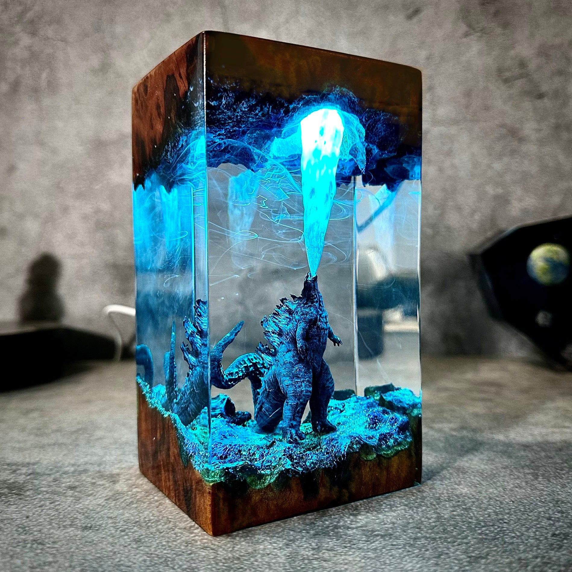 Godzilla Land L1 Resin Handmade Lamp