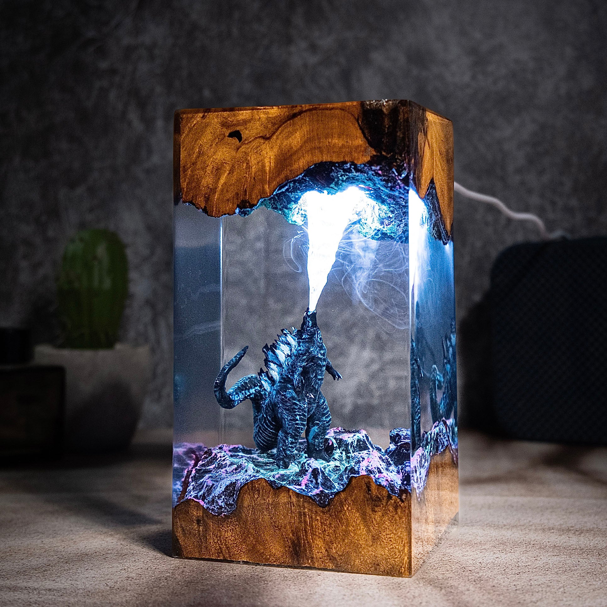 Godzilla Land L1 Resin Handmade Lamp