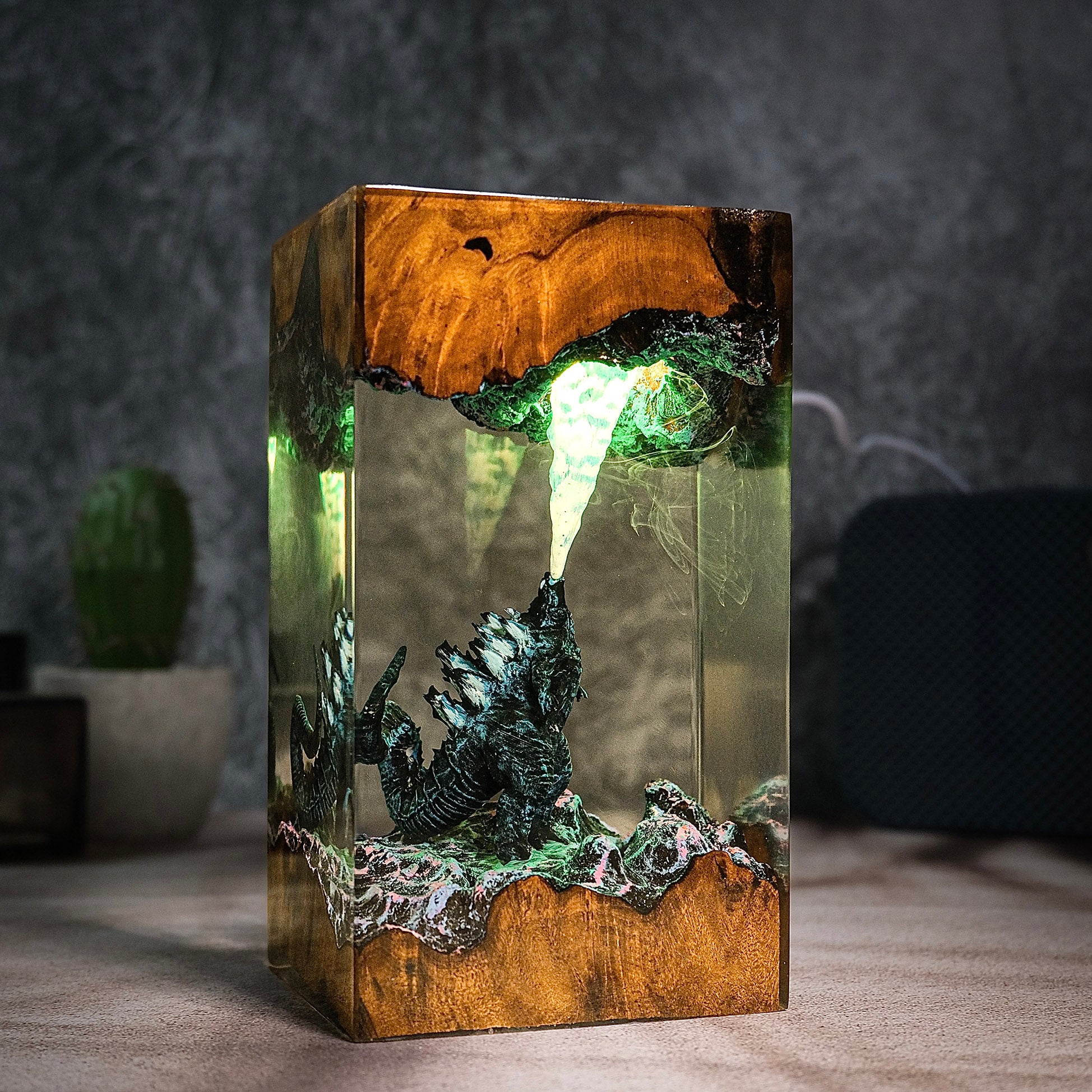 Godzilla Land L1 Resin Handmade Lamp