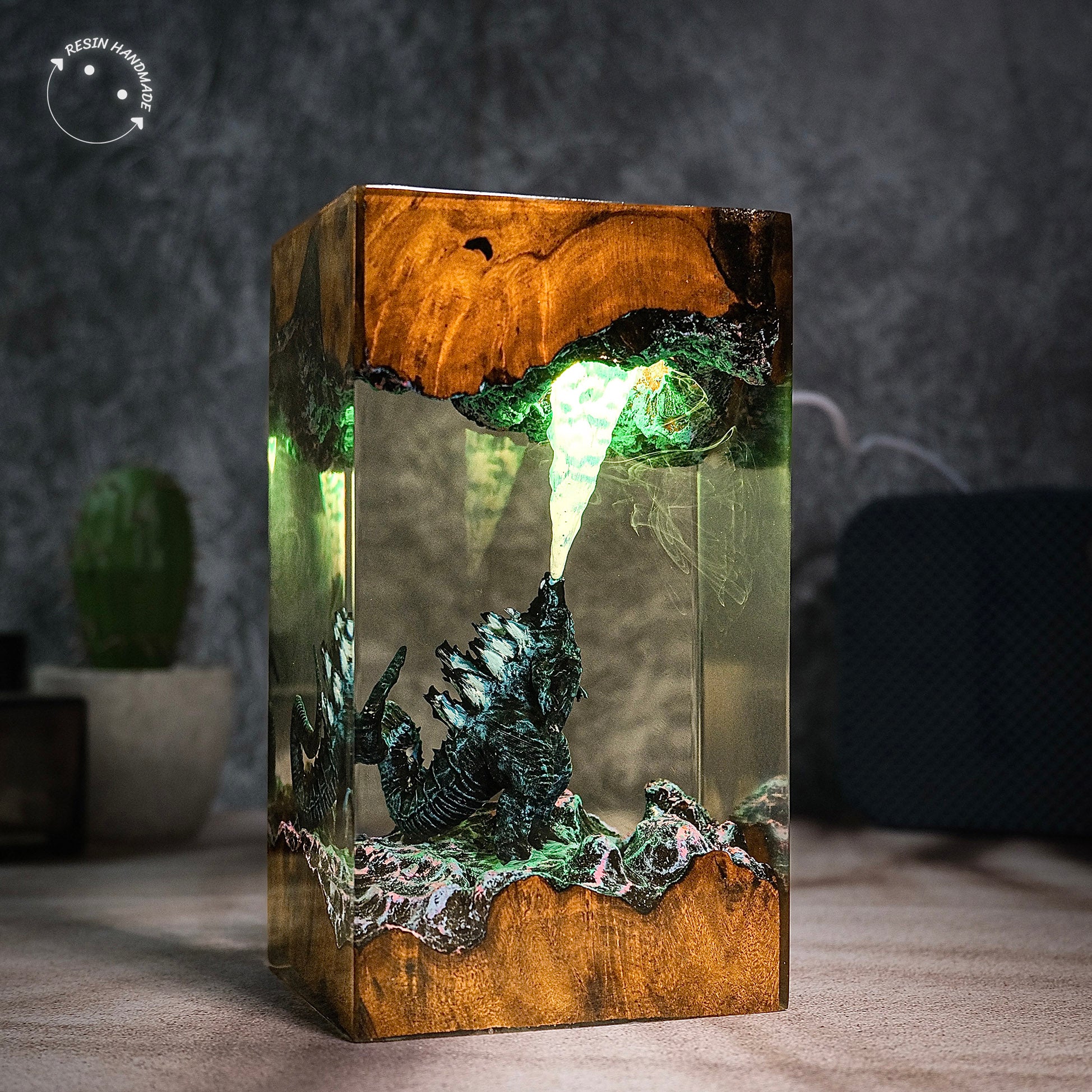 Godzilla Land L1 Resin Handmade Lamp