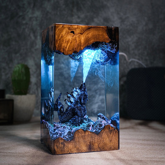 Godzilla Land L1 Resin Handmade Lamp