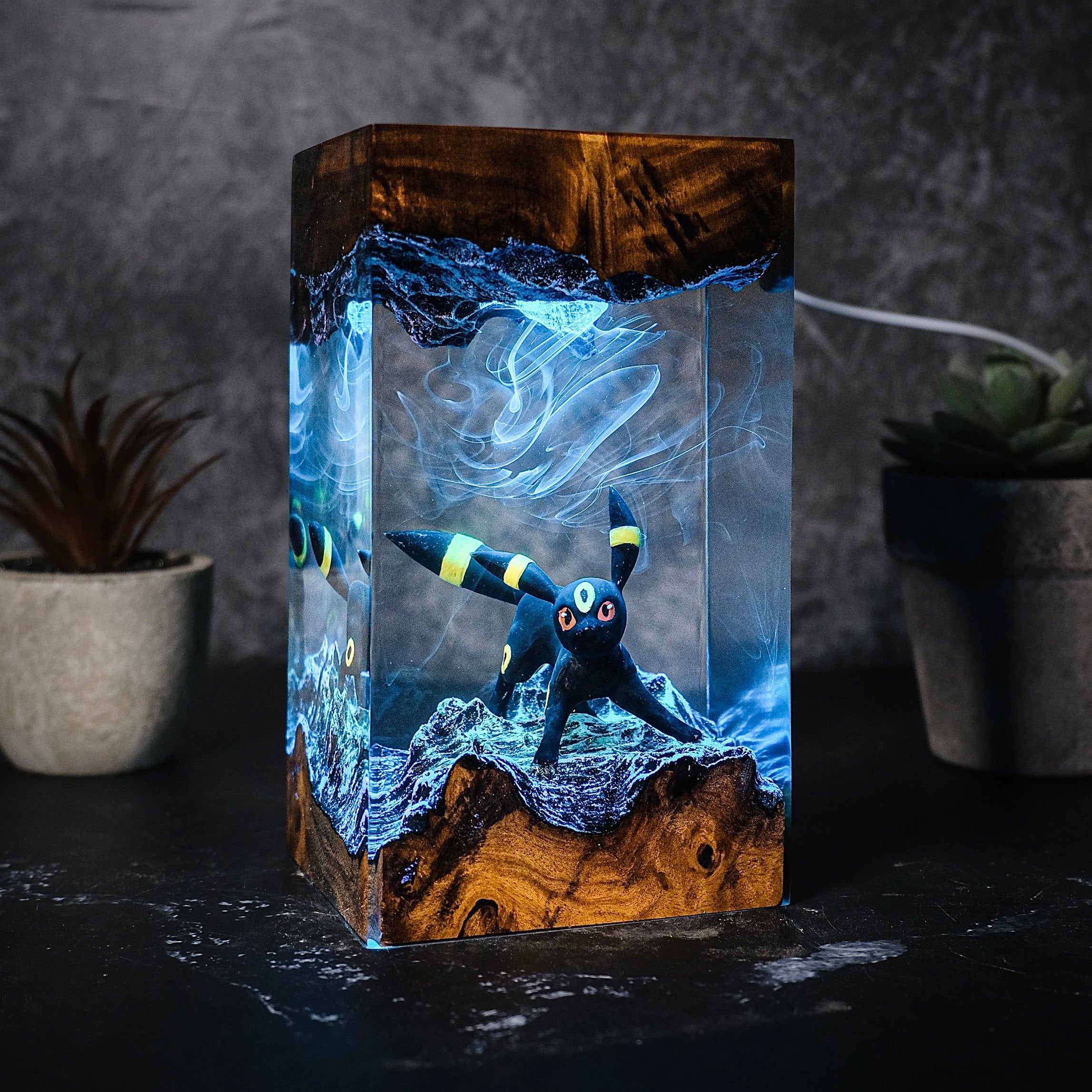 UMBREON Pokemon Resin Handmade Lamp