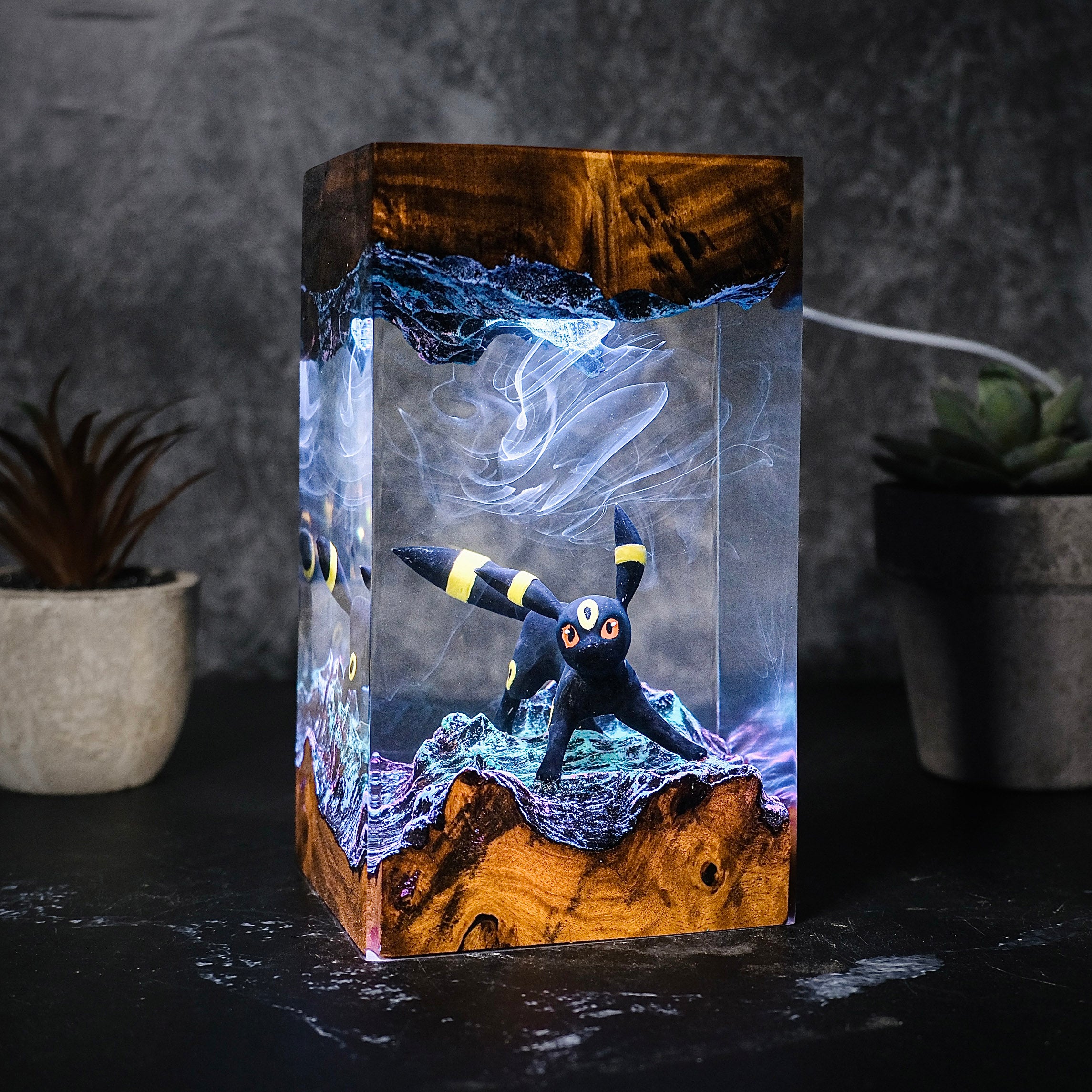 UMBREON Pokemon Resin Handmade Lamp