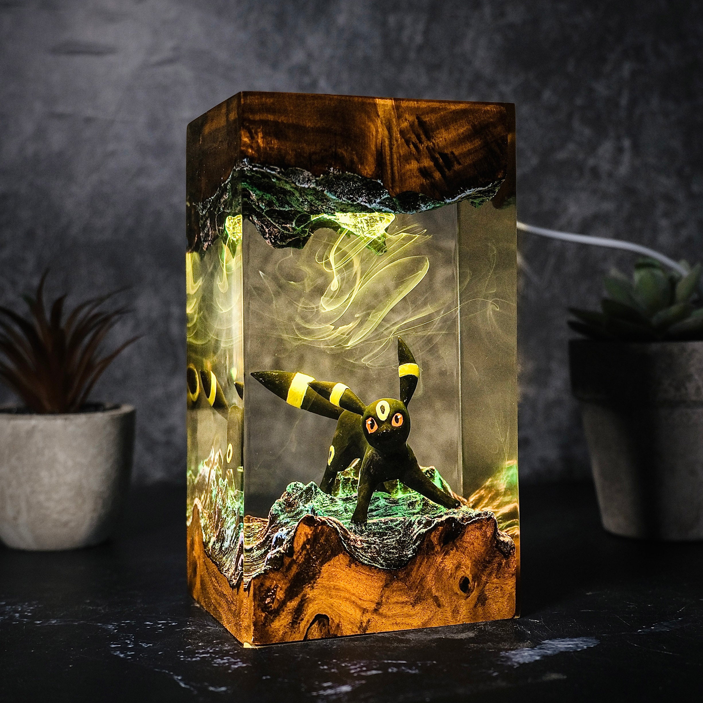 UMBREON Pokemon Resin Handmade Lamp