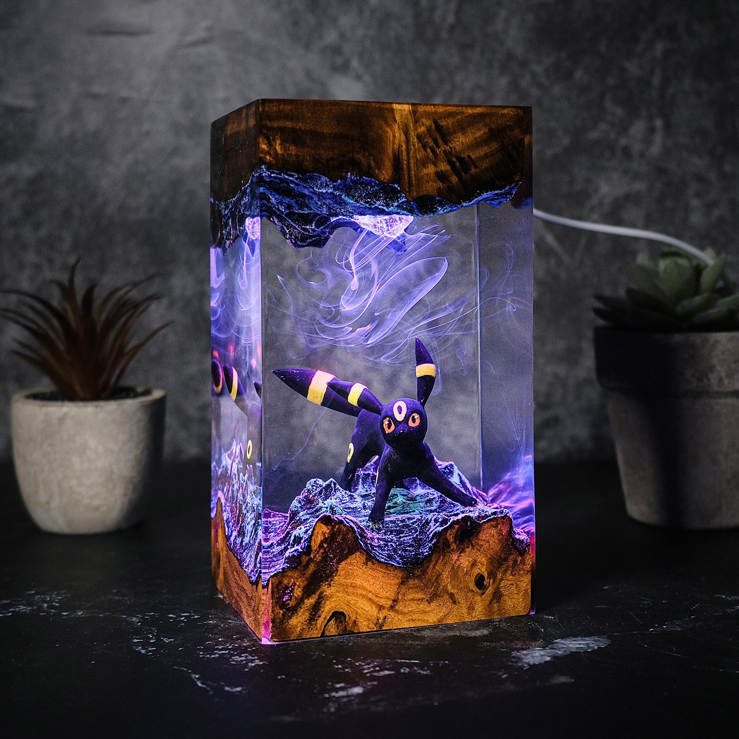 UMBREON Pokemon Resin Handmade Lamp