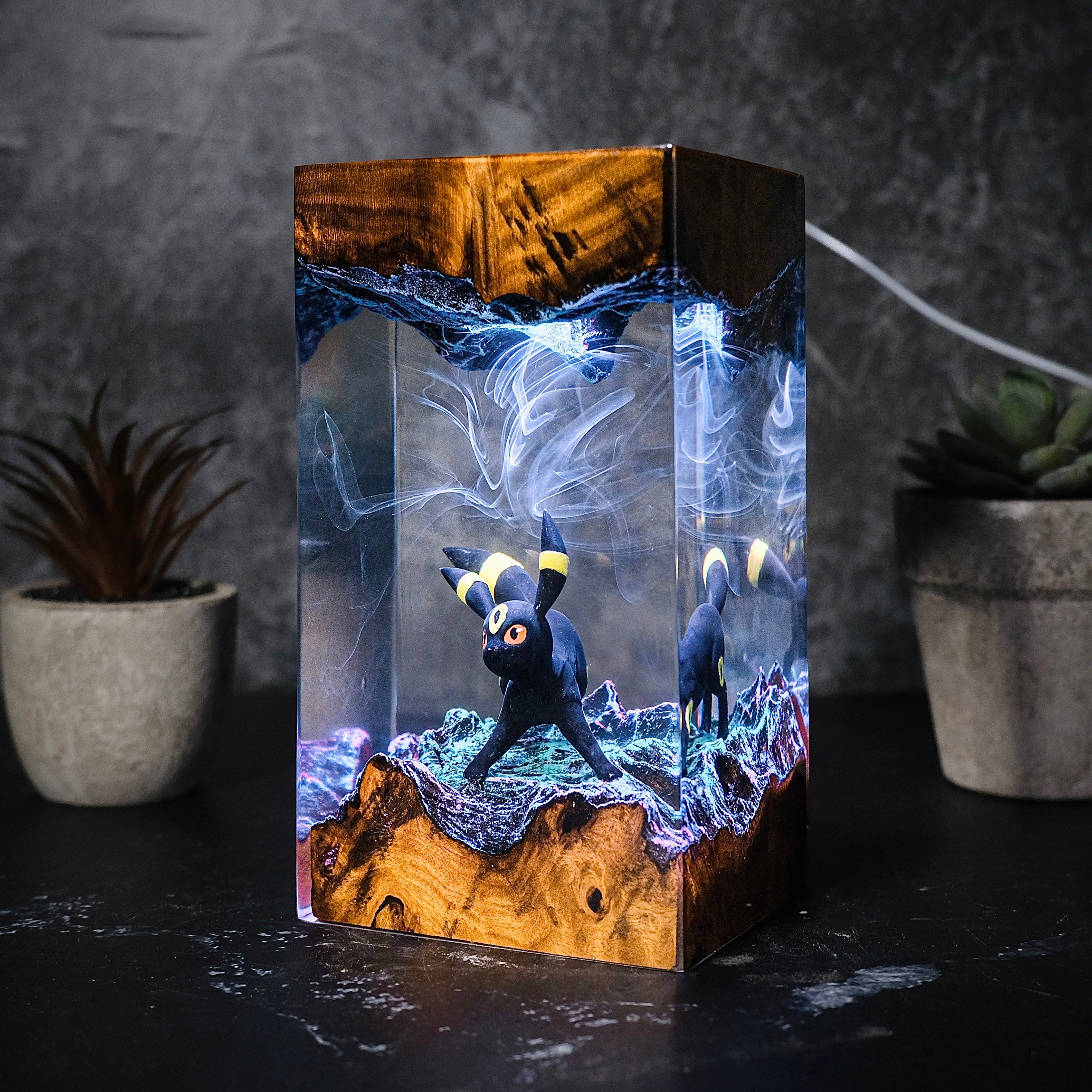 UMBREON Pokemon Resin Handmade Lamp