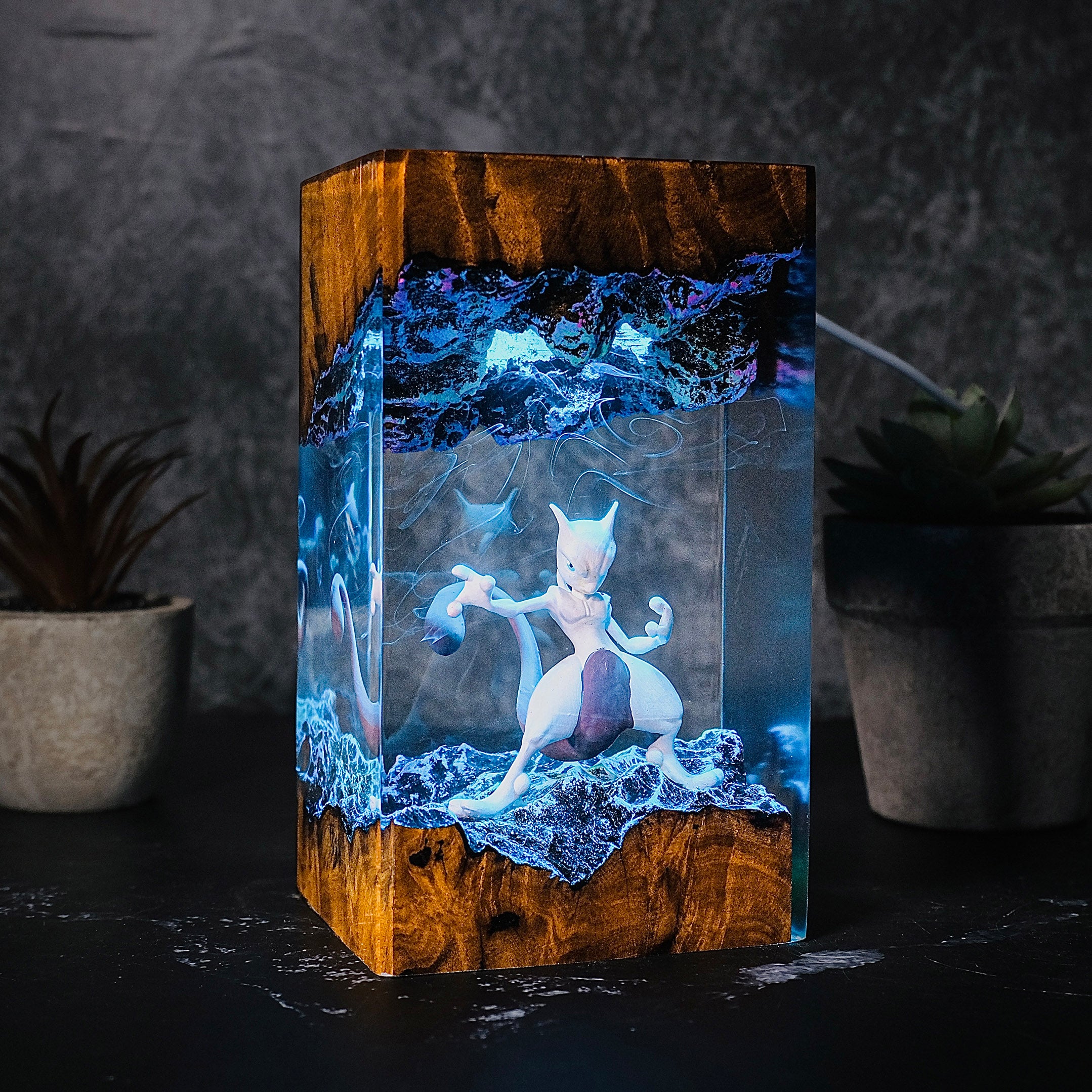 MEWTWO Pokemon Resin Handmade Lamp