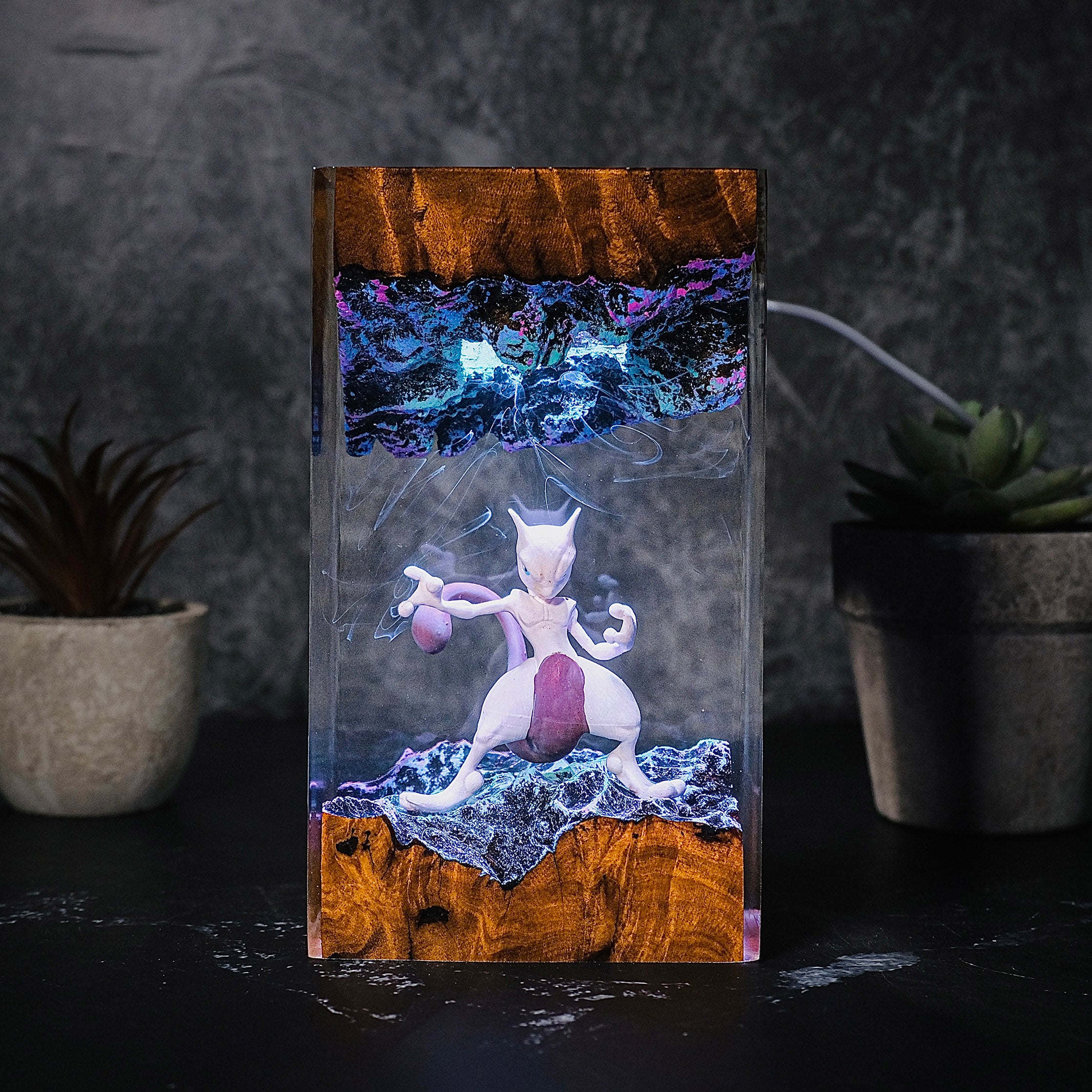 MEWTWO Pokemon Resin Handmade Lamp