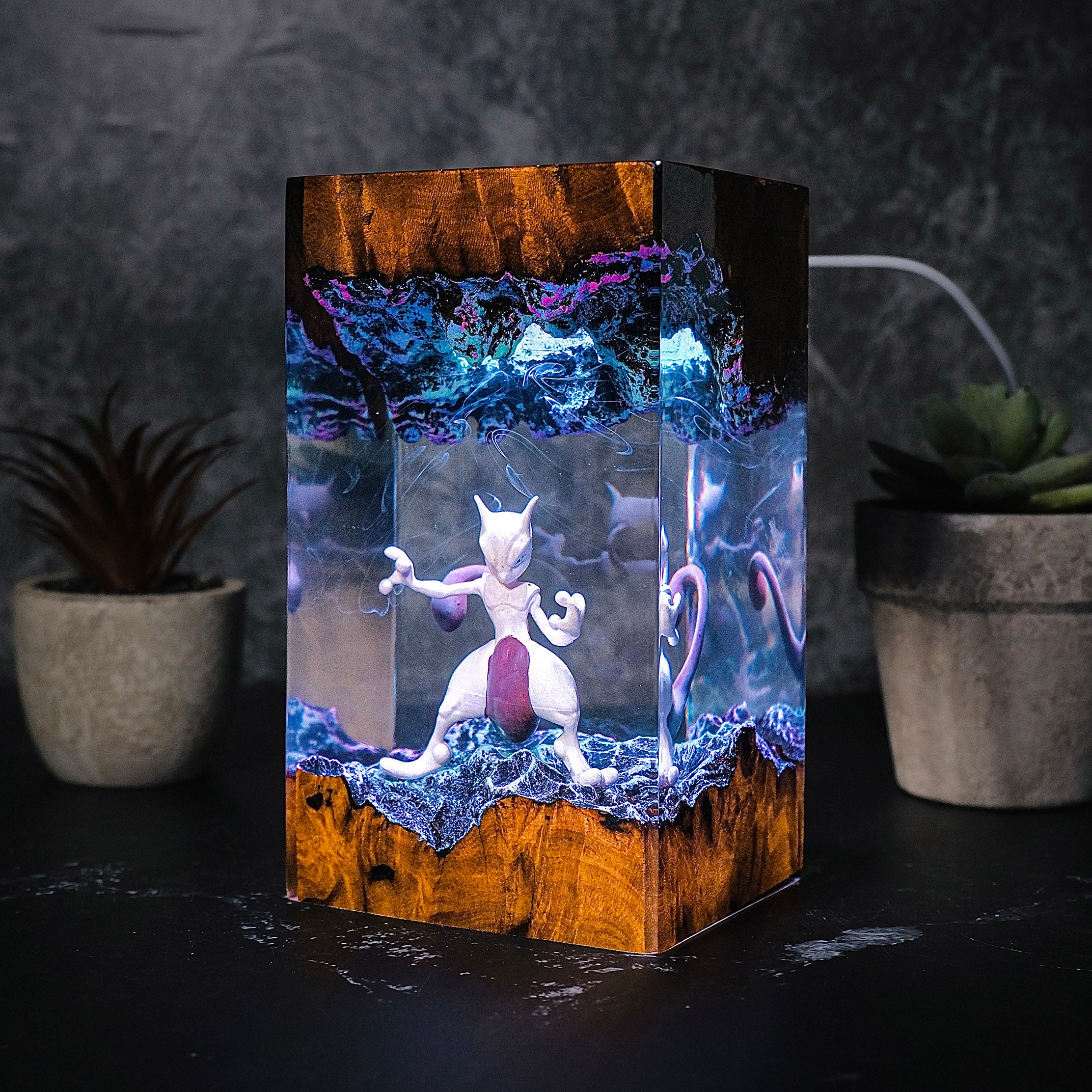 MEWTWO Pokemon Resin Handmade Lamp