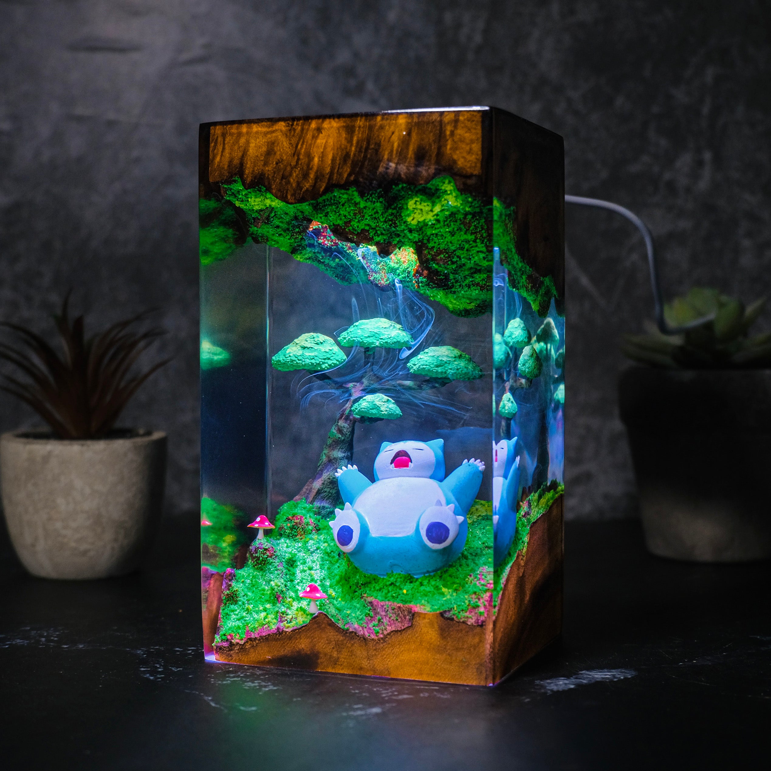 SNORLAX SLEEP Pokemon Resin Handmade Lamp