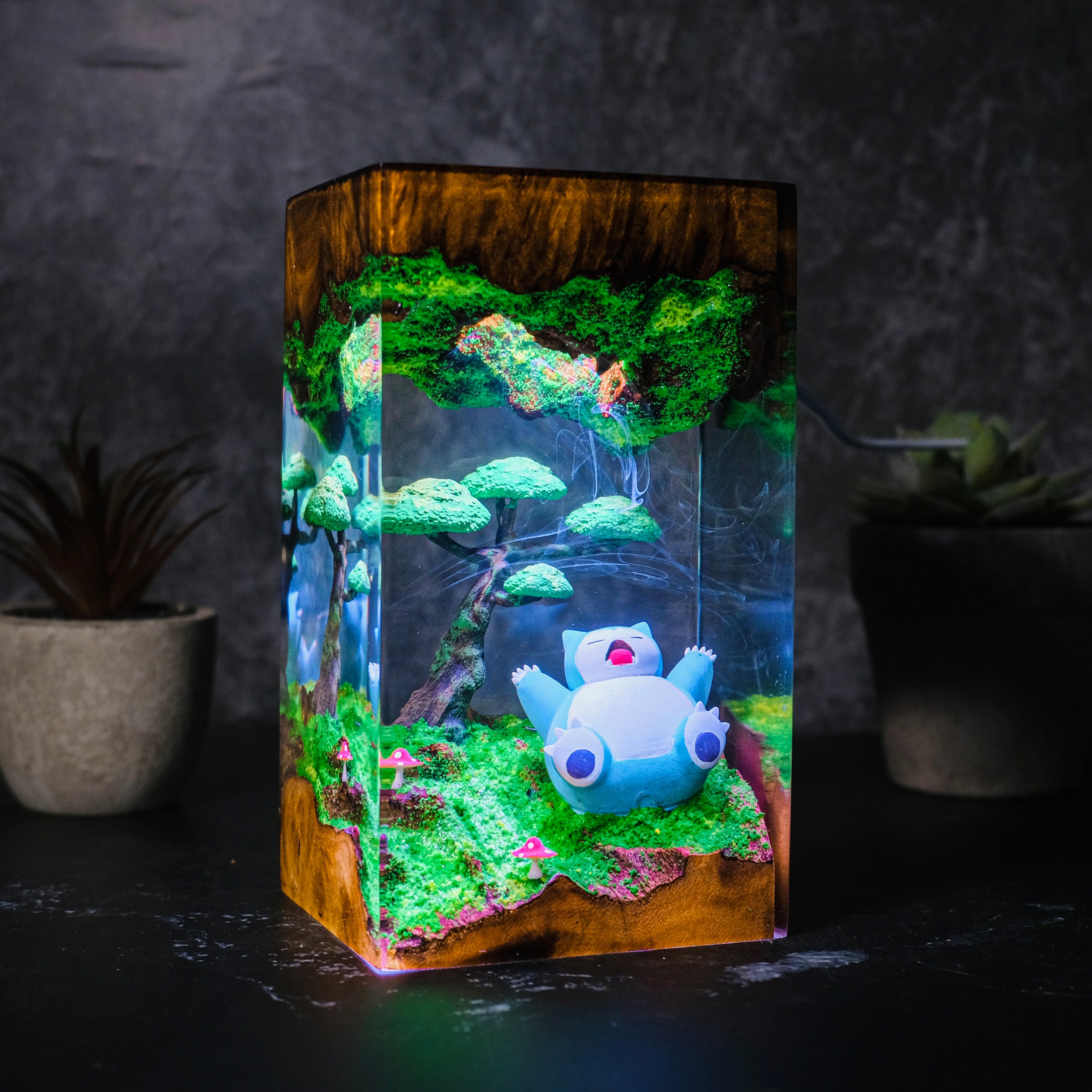 SNORLAX SLEEP Pokemon Resin Handmade Lamp