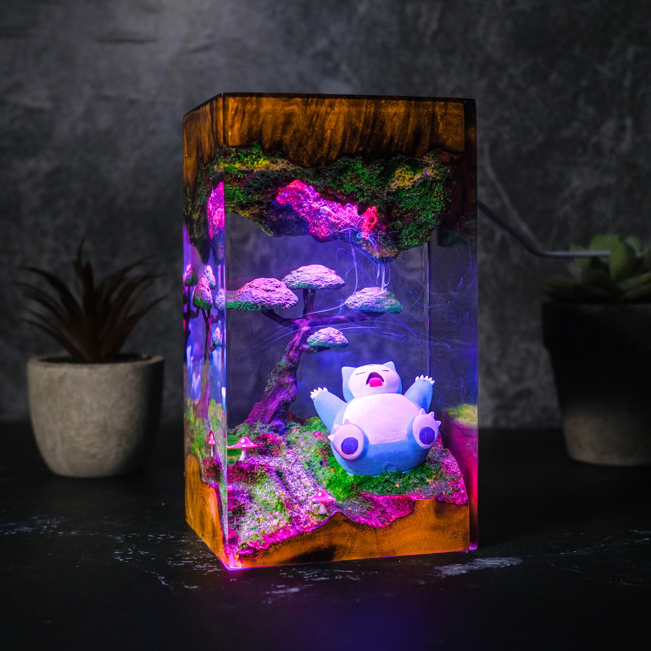 SNORLAX SLEEP Pokemon Resin Handmade Lamp