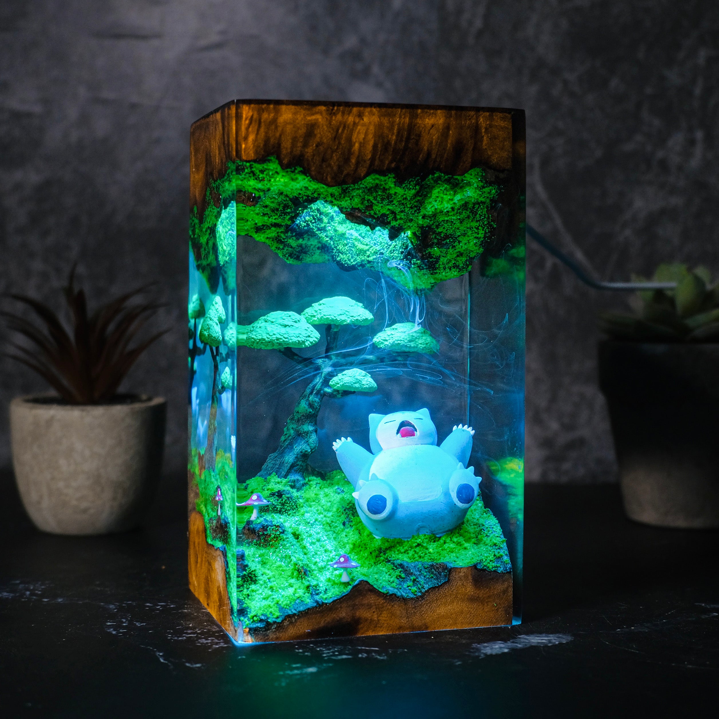 SNORLAX SLEEP Pokemon Resin Handmade Lamp