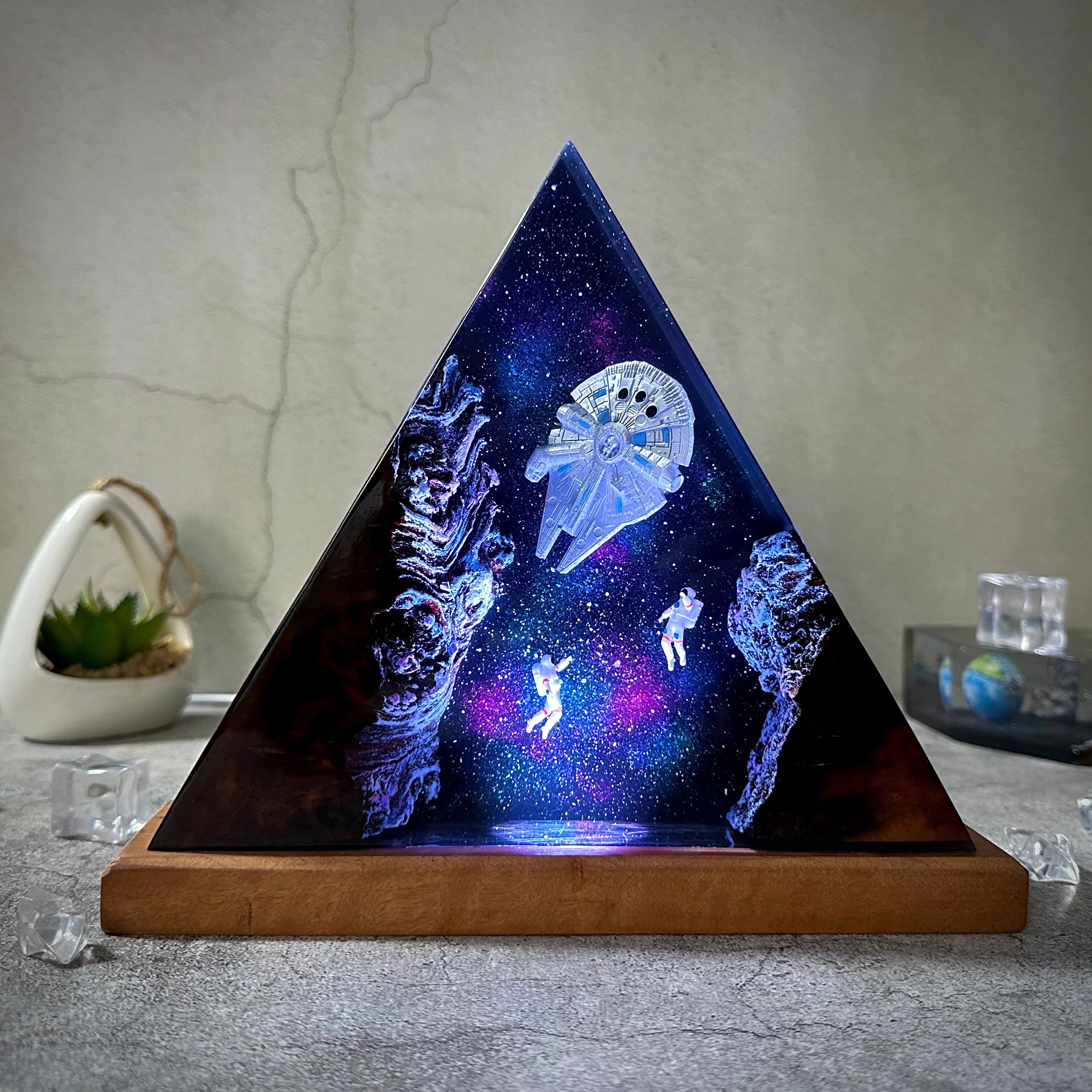 Universe V2 Resin Handmade Lamp