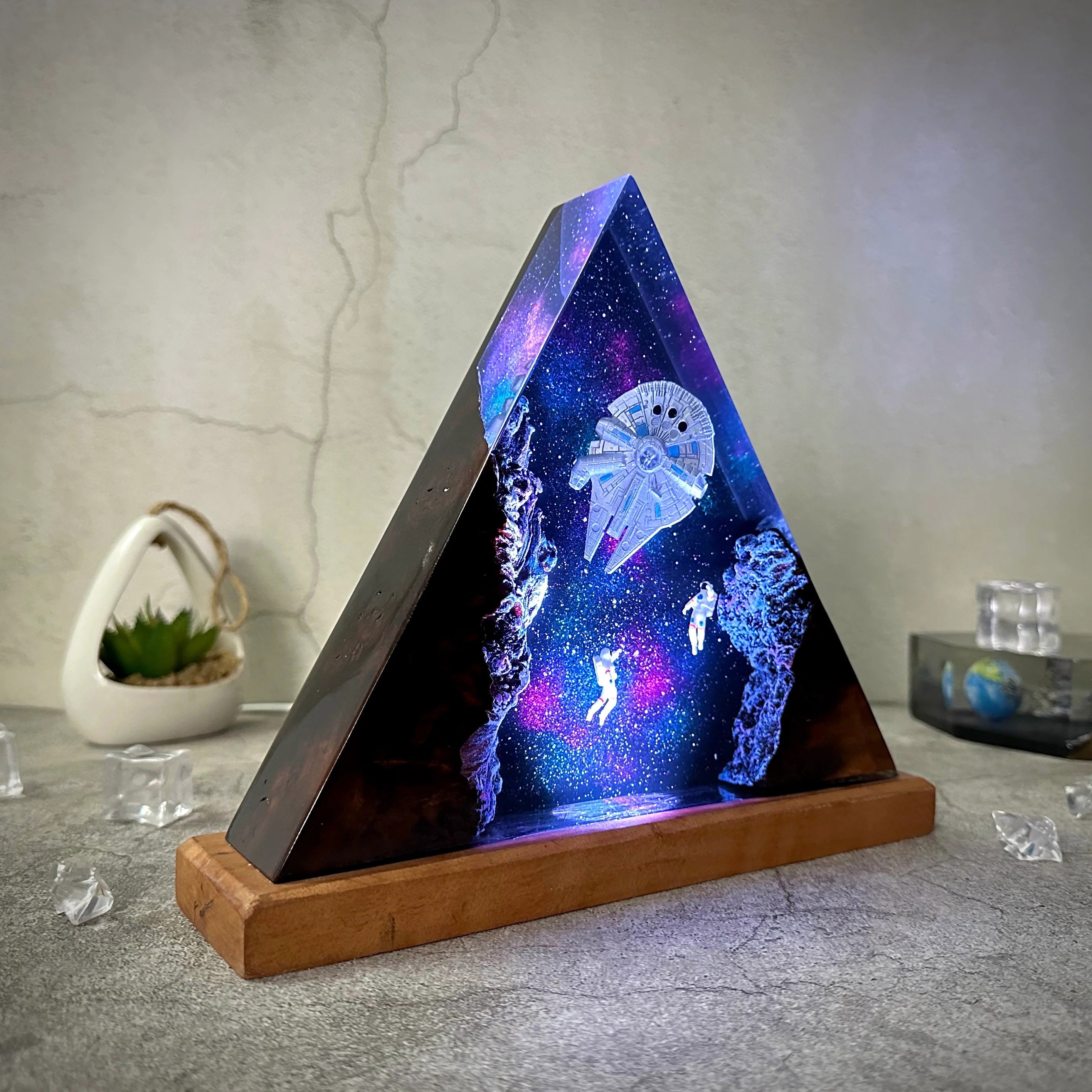 Universe V2 Resin Handmade Lamp