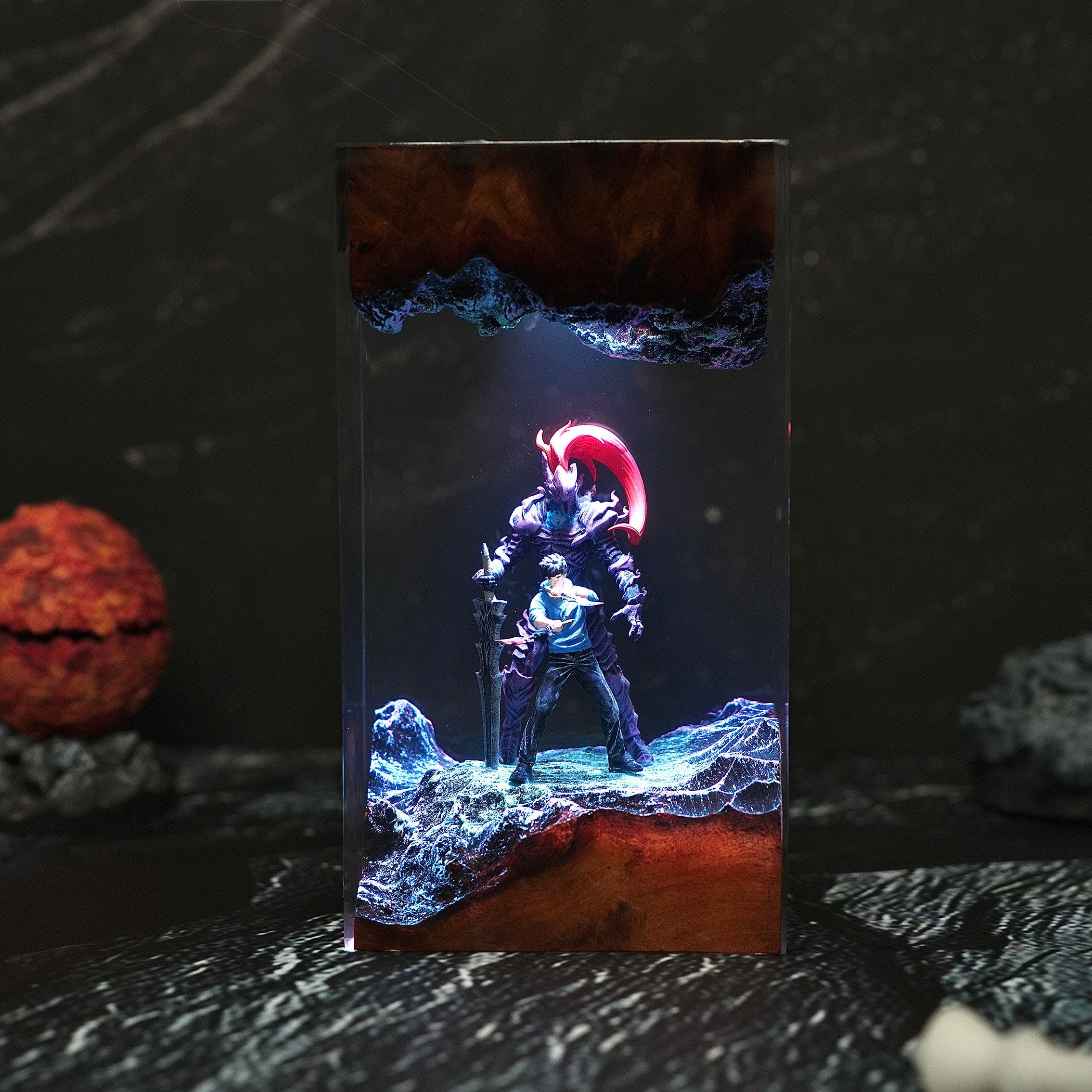 Jin‑woo Solo Leveling V1 Resin Handmade Lamp