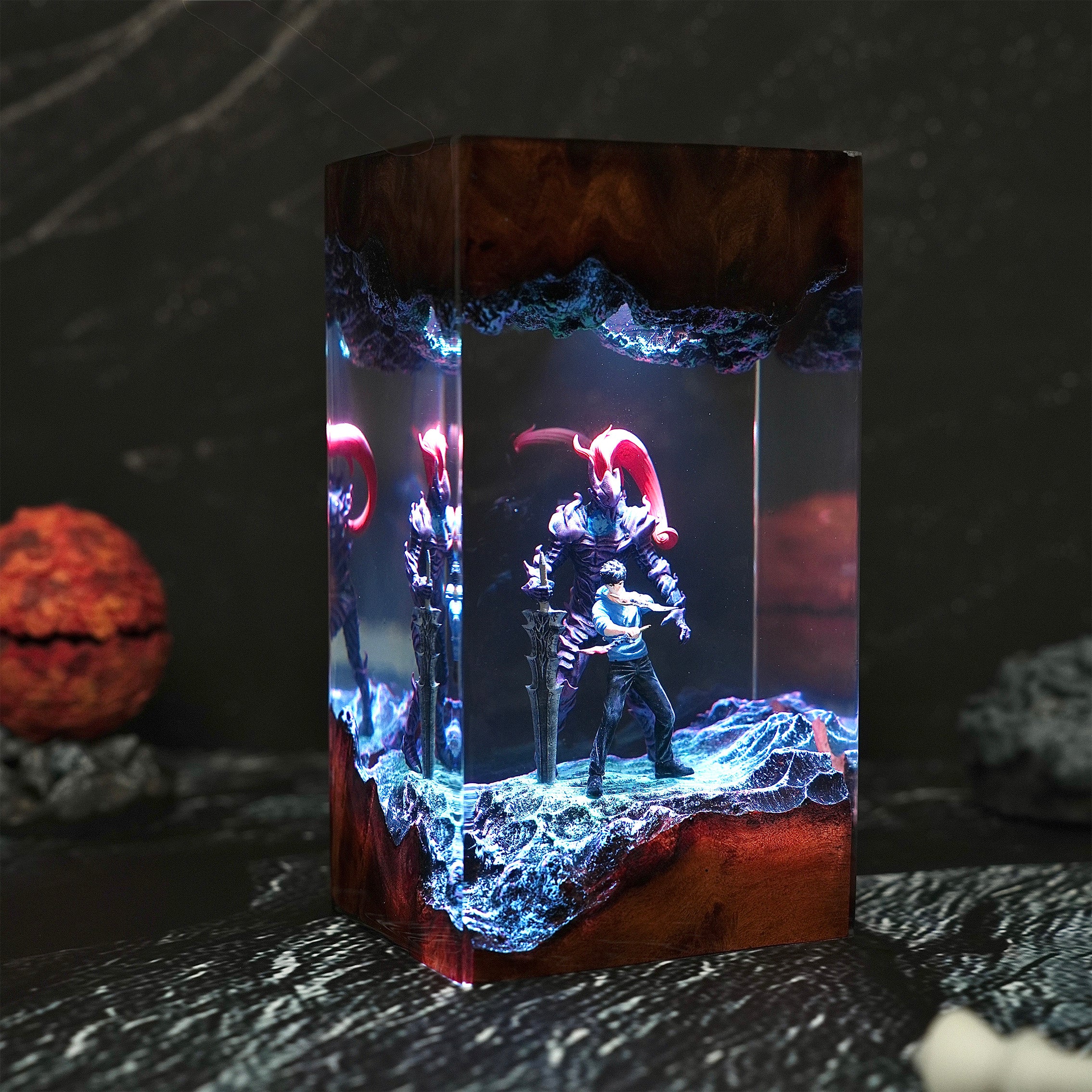 Jin‑woo Solo Leveling V1 Resin Handmade Lamp
