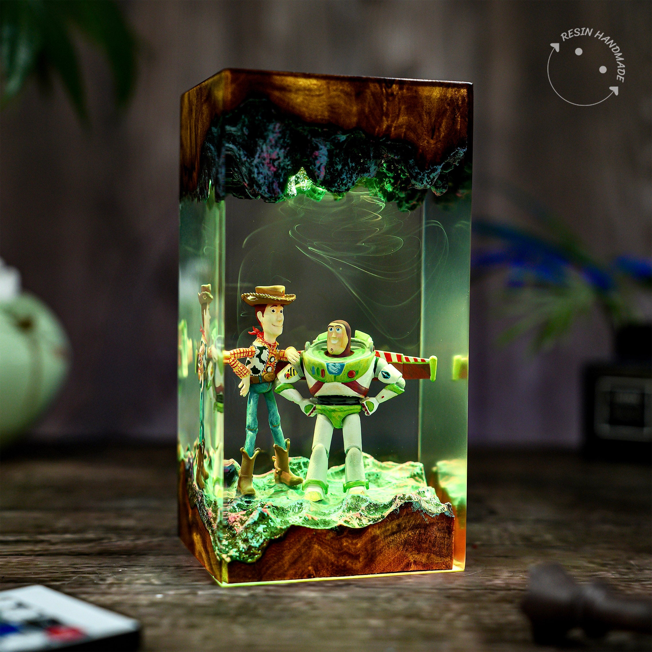 Woody & Buzz Toy Story Resin Handmade Lamp