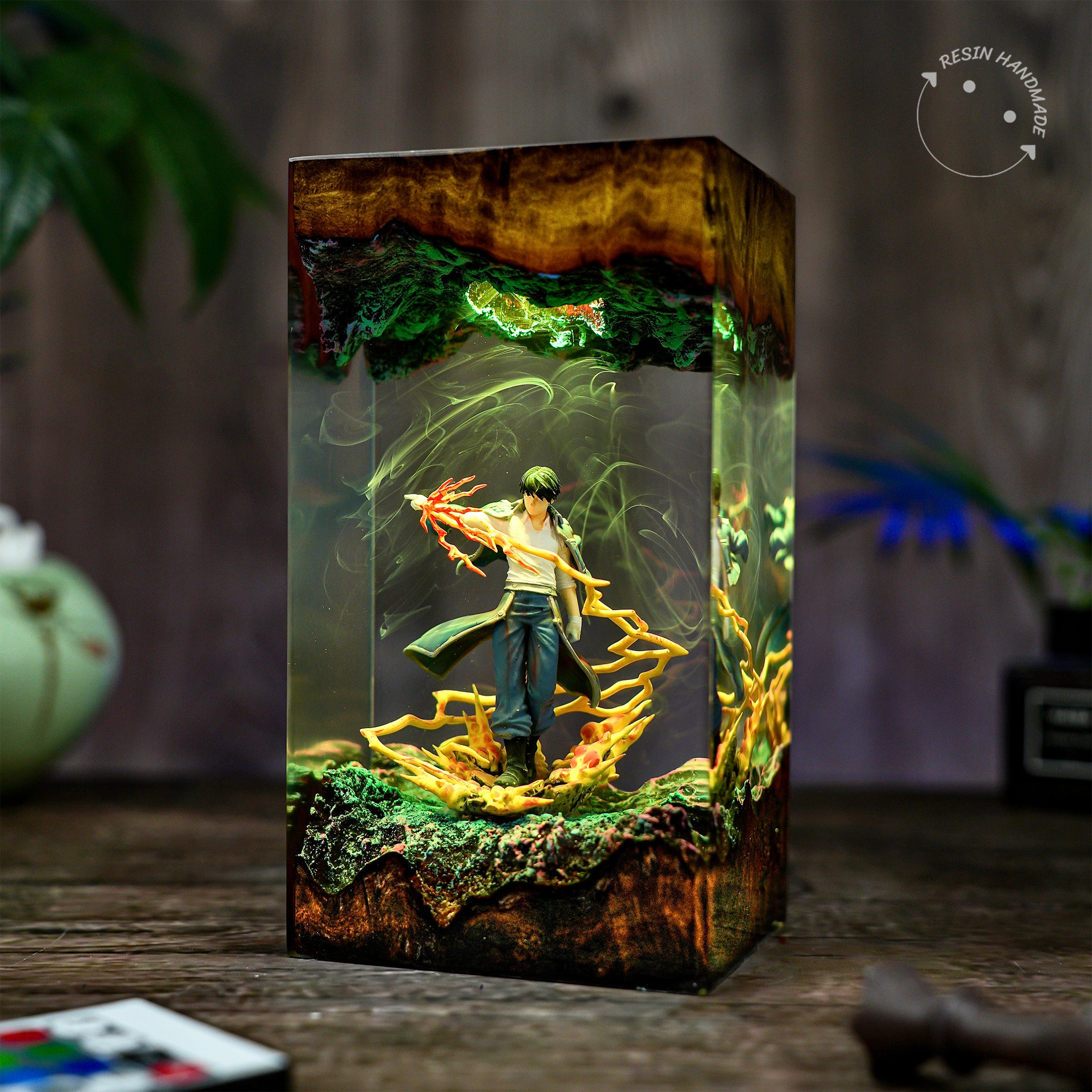 Roy Mustang Fullmetal Alchemist Resin Handmade Lamp