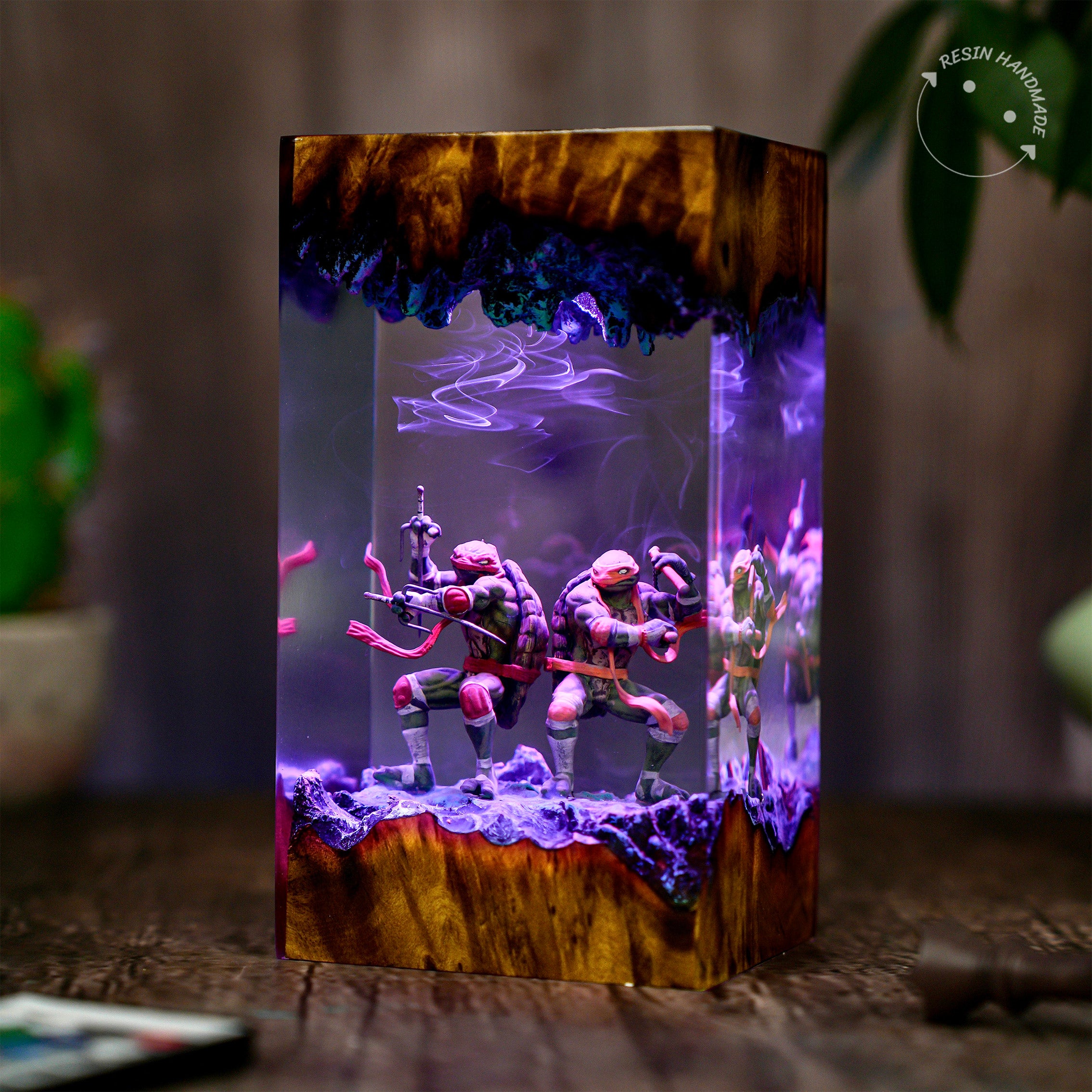 Teenage Mutant Ninja Turtles Resin Handmade Lamp
