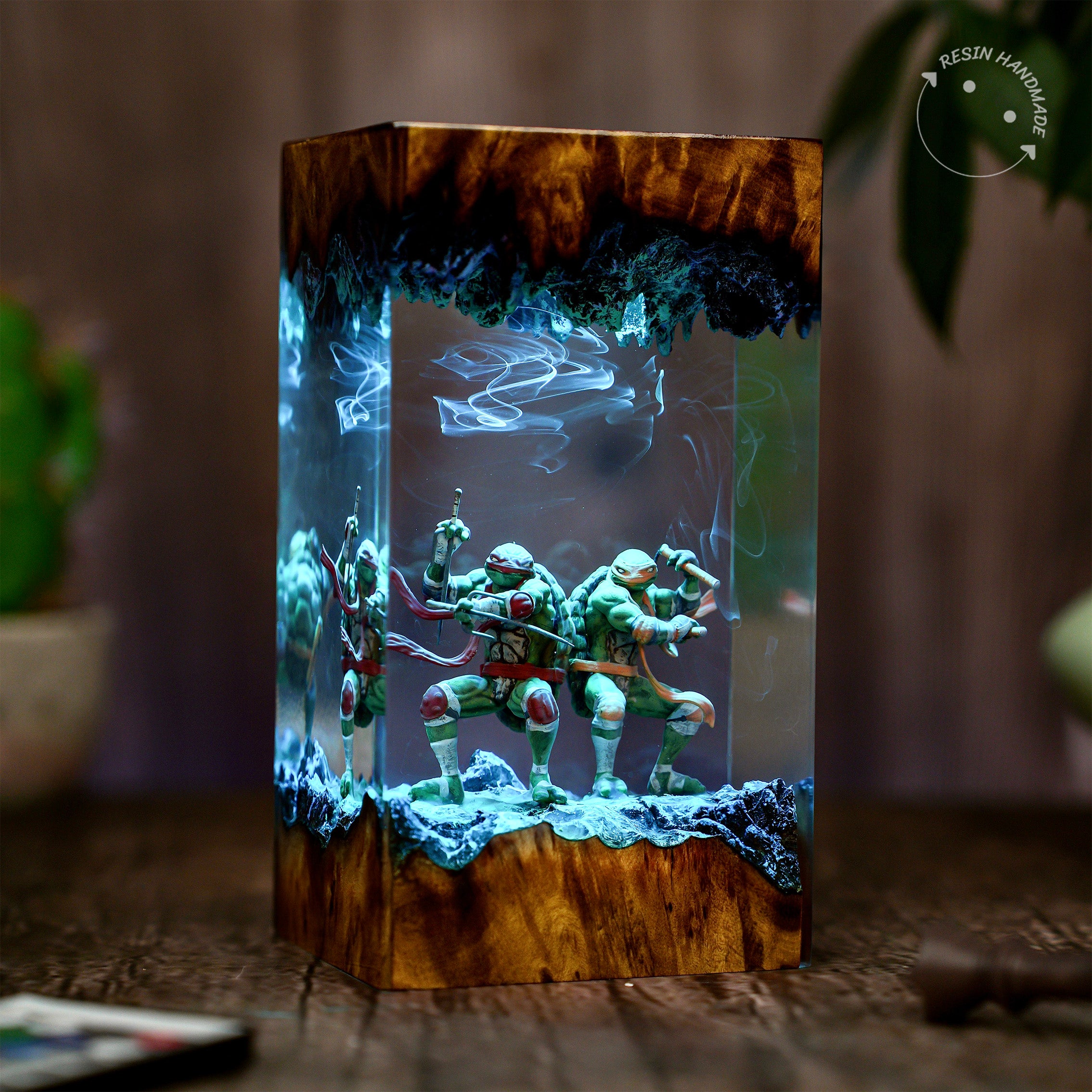 Teenage Mutant Ninja Turtles Resin Handmade Lamp