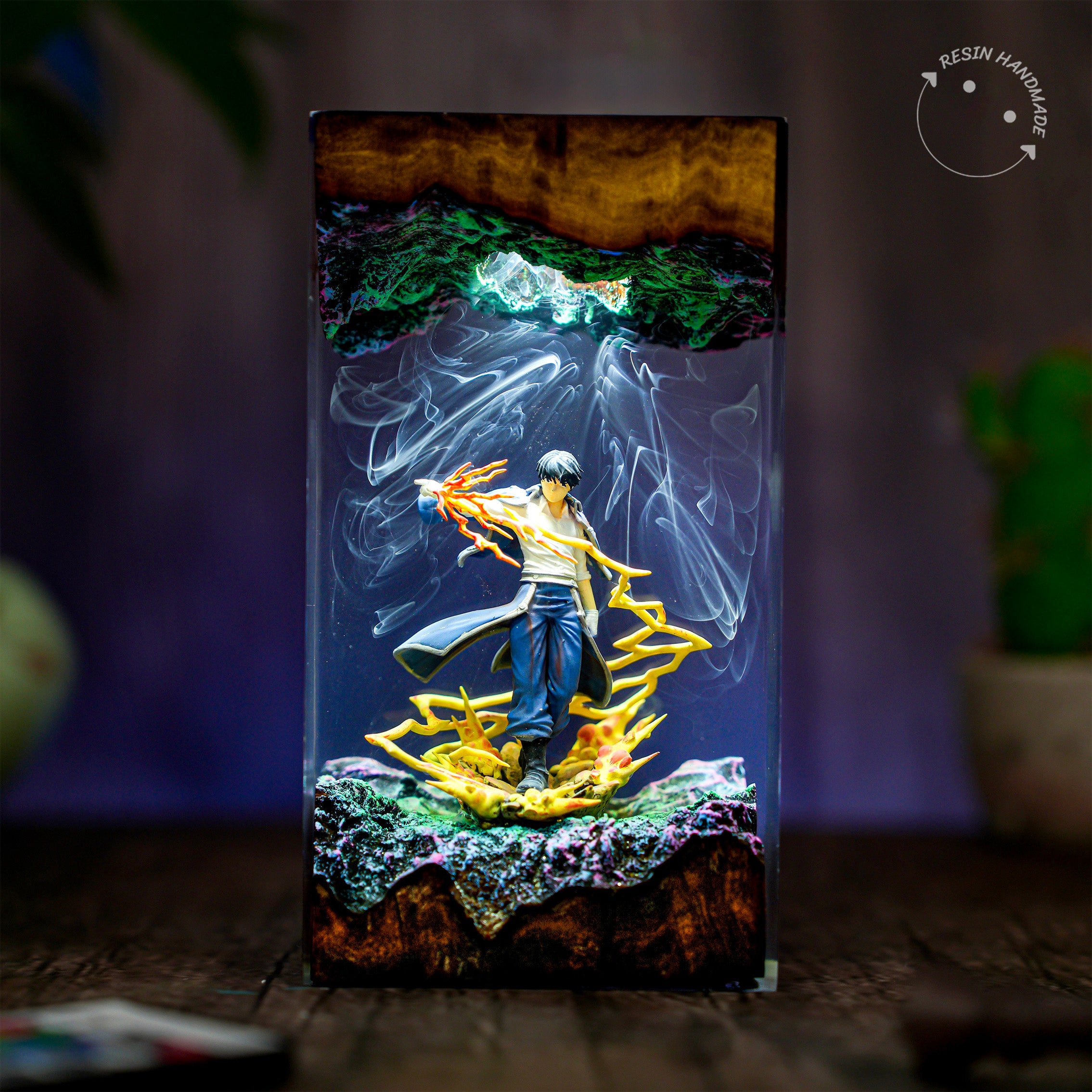 Roy Mustang Fullmetal Alchemist Resin Handmade Lamp