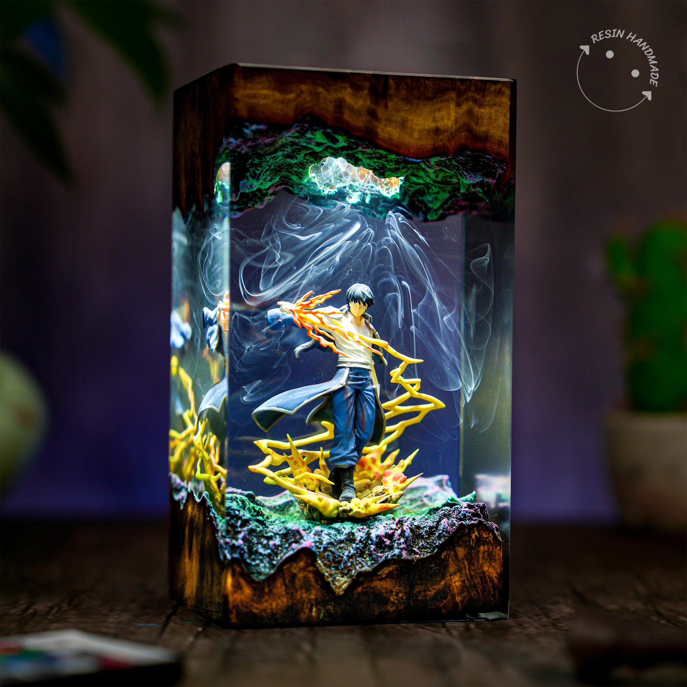 Roy Mustang Fullmetal Alchemist Resin Handmade Lamp