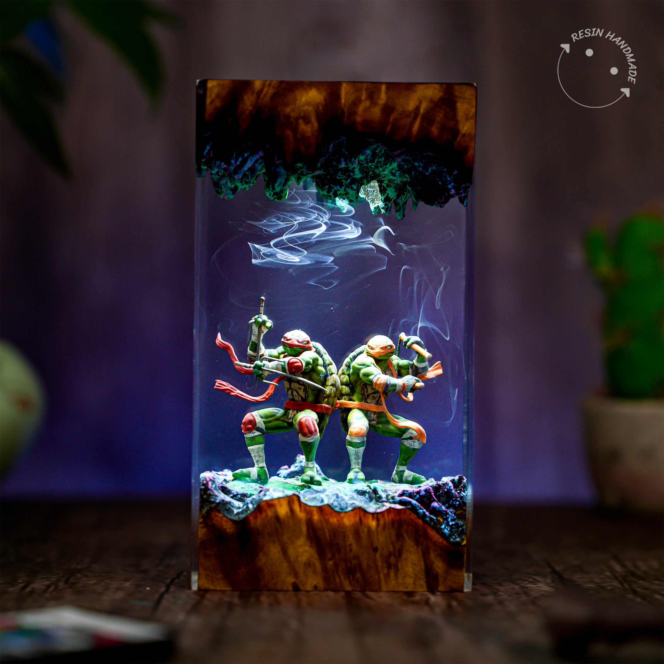 Teenage Mutant Ninja Turtles Resin Handmade Lamp