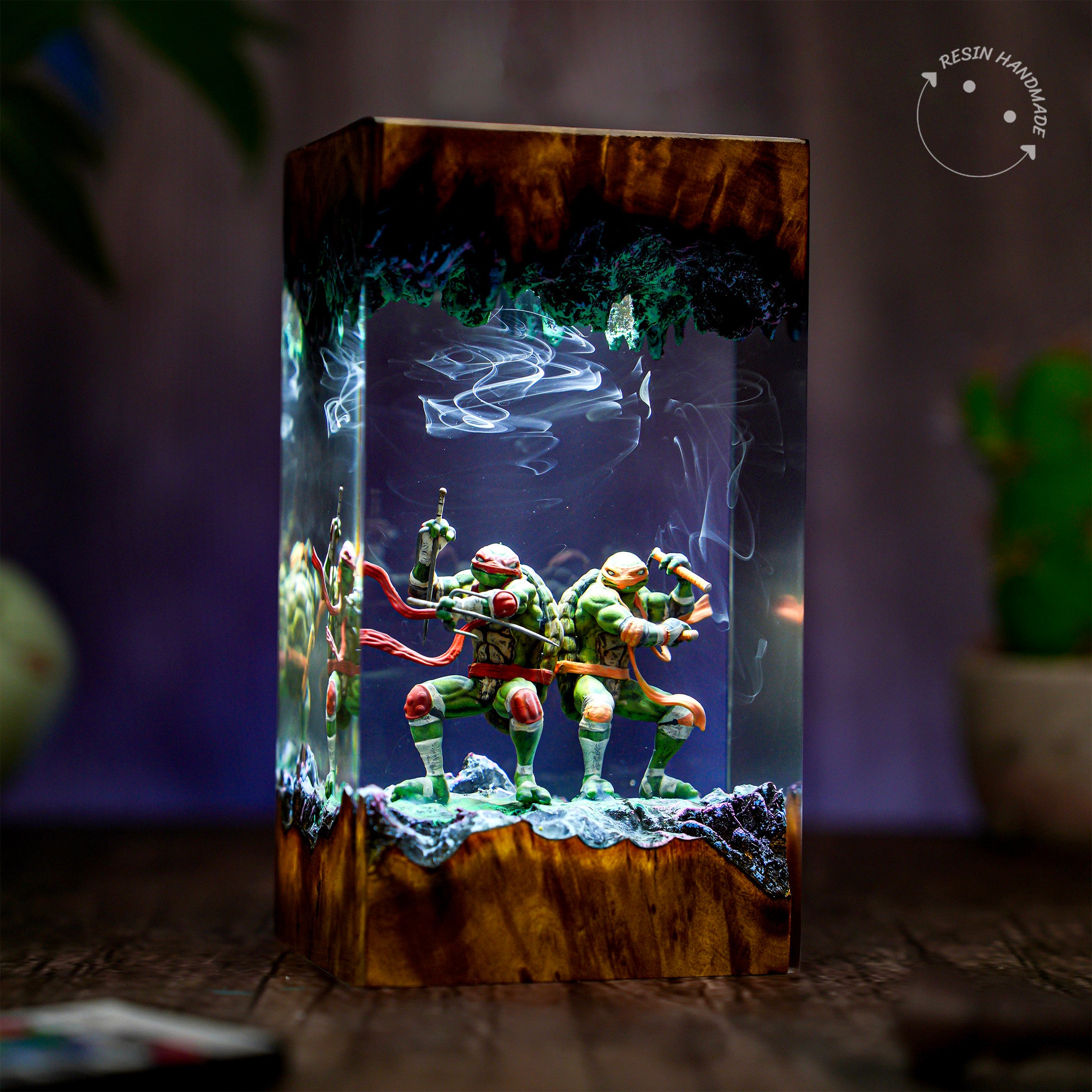 Teenage Mutant Ninja Turtles Resin Handmade Lamp