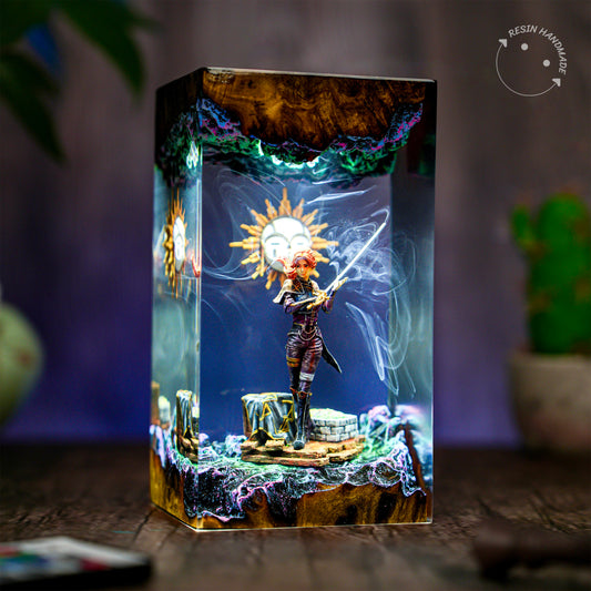 Maelle Clair Obscur Resin Handmade Lamp