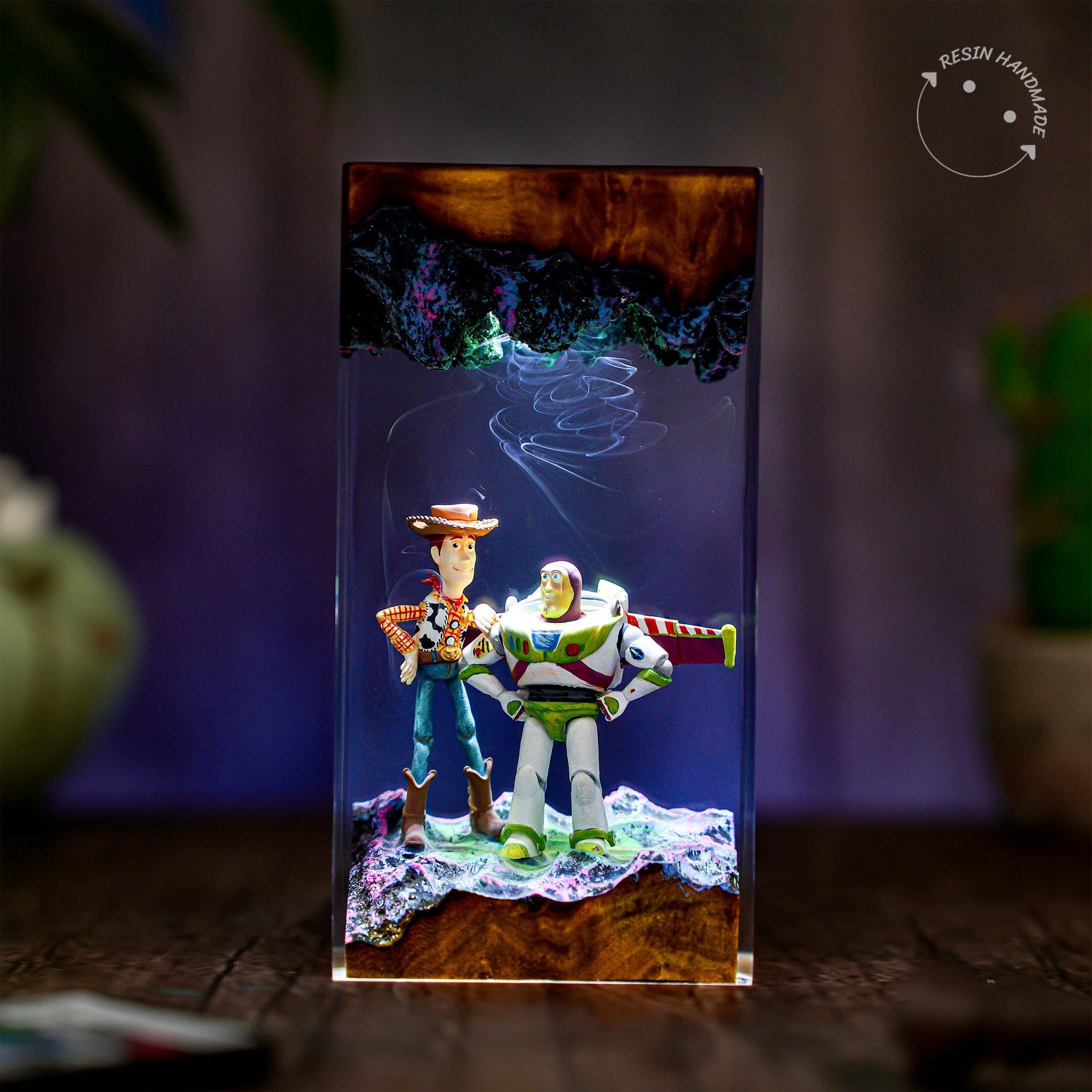 Woody & Buzz Toy Story Resin Handmade Lamp