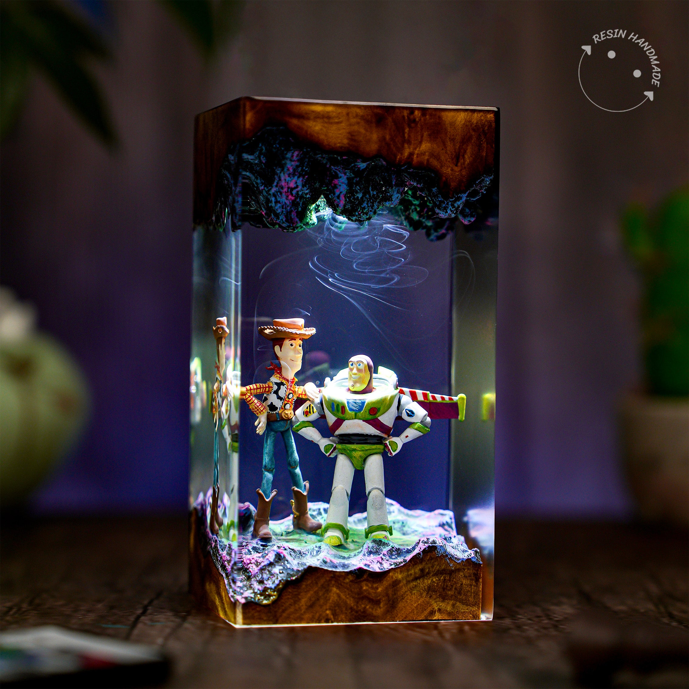 Woody & Buzz Toy Story Resin Handmade Lamp