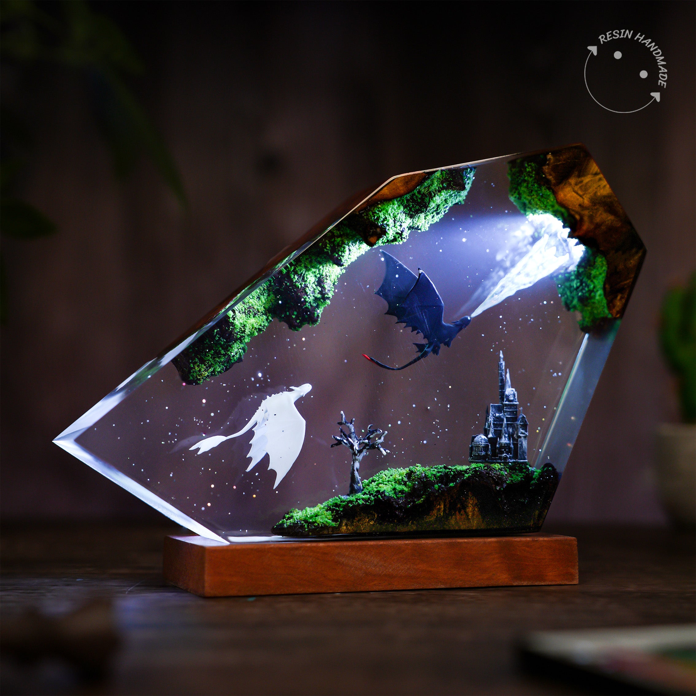Toothless - How to Train Your Dragon Resin Handmade Lamp