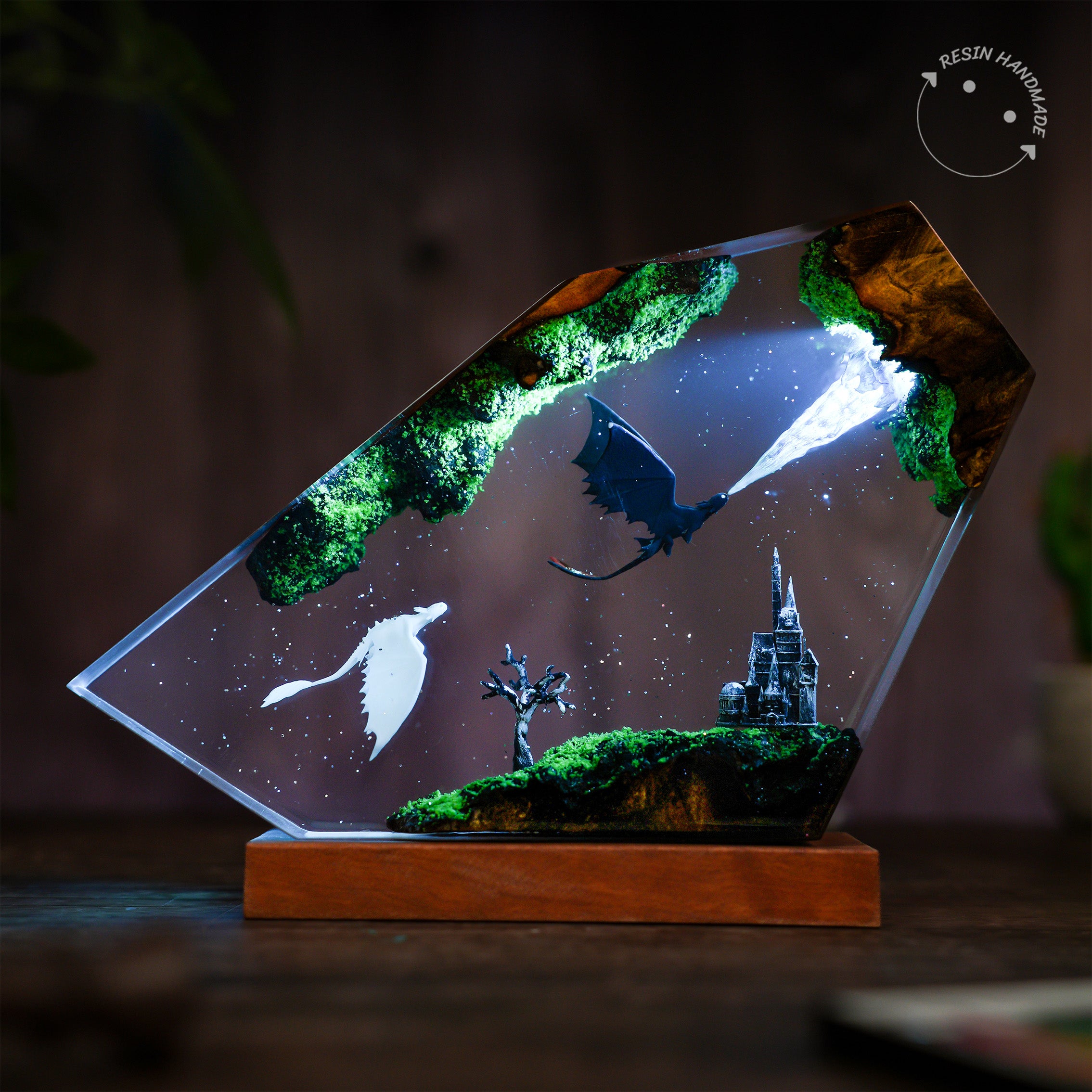 Toothless - How to Train Your Dragon Resin Handmade Lamp
