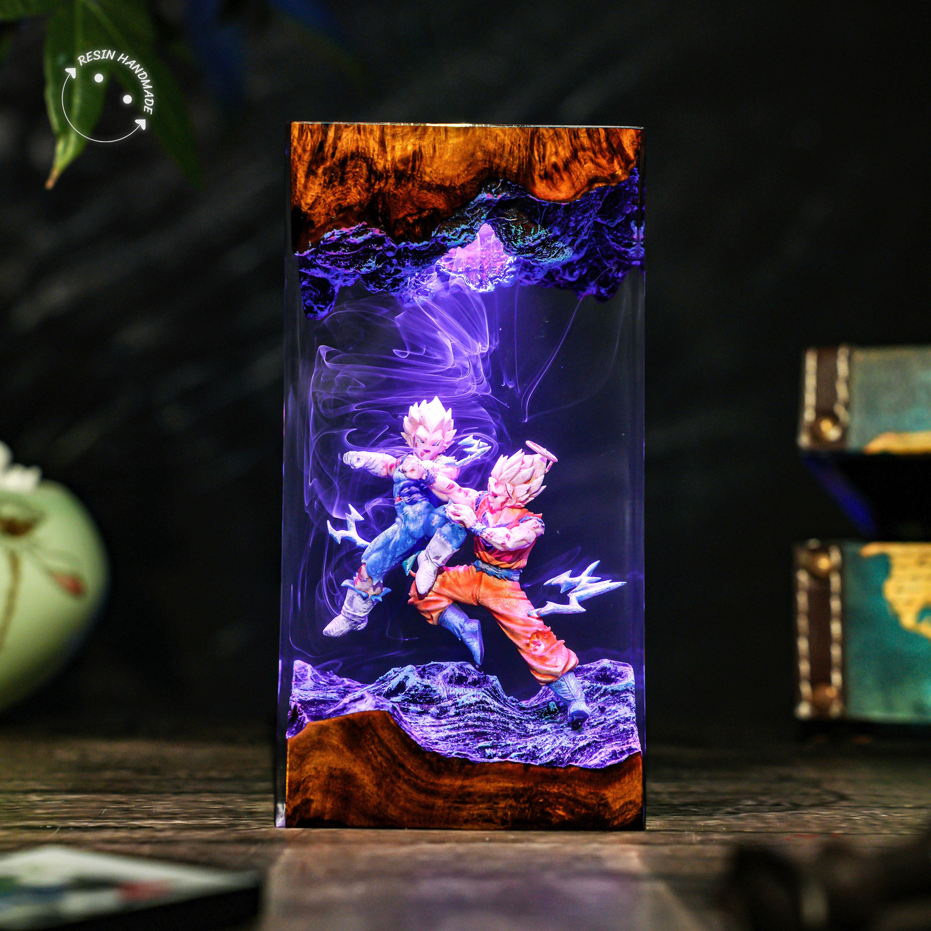 SONGOKU x VEGETA V1 Resin Handmade Lamp