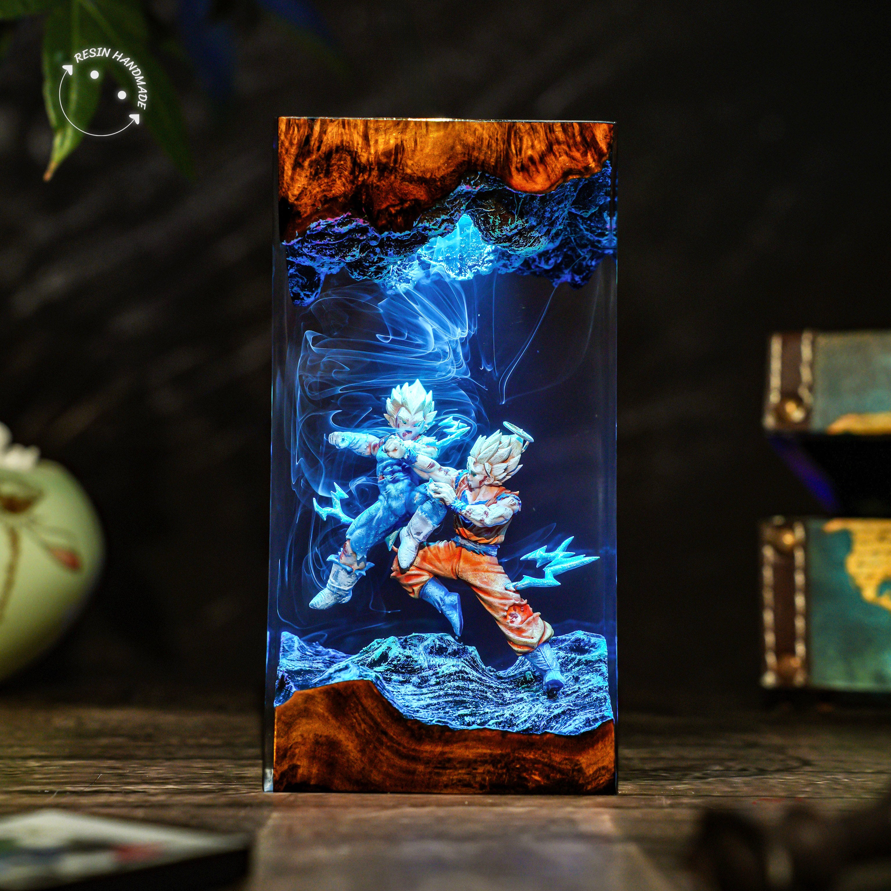 SONGOKU x VEGETA V1 Resin Handmade Lamp