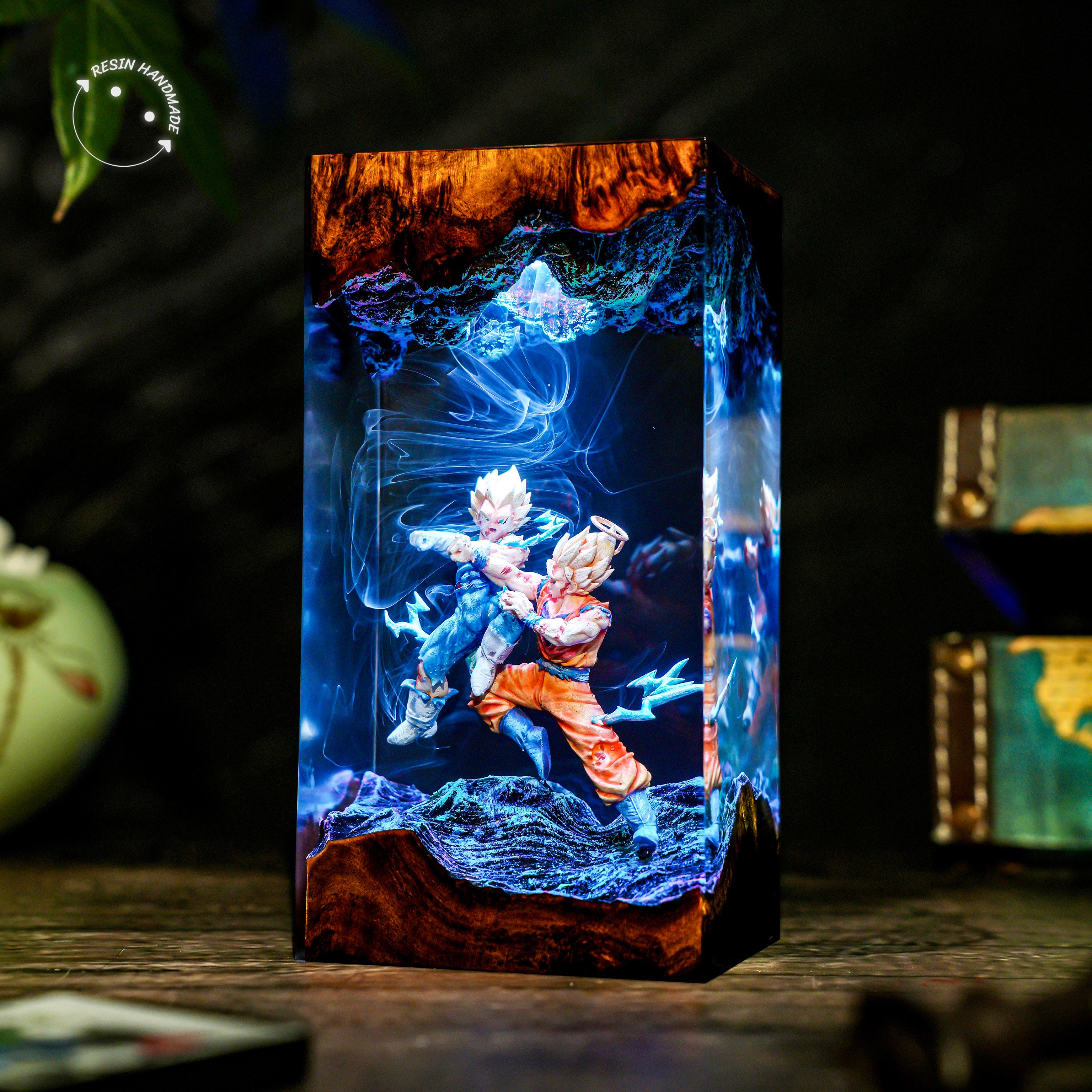 SONGOKU x VEGETA V1 Resin Handmade Lamp