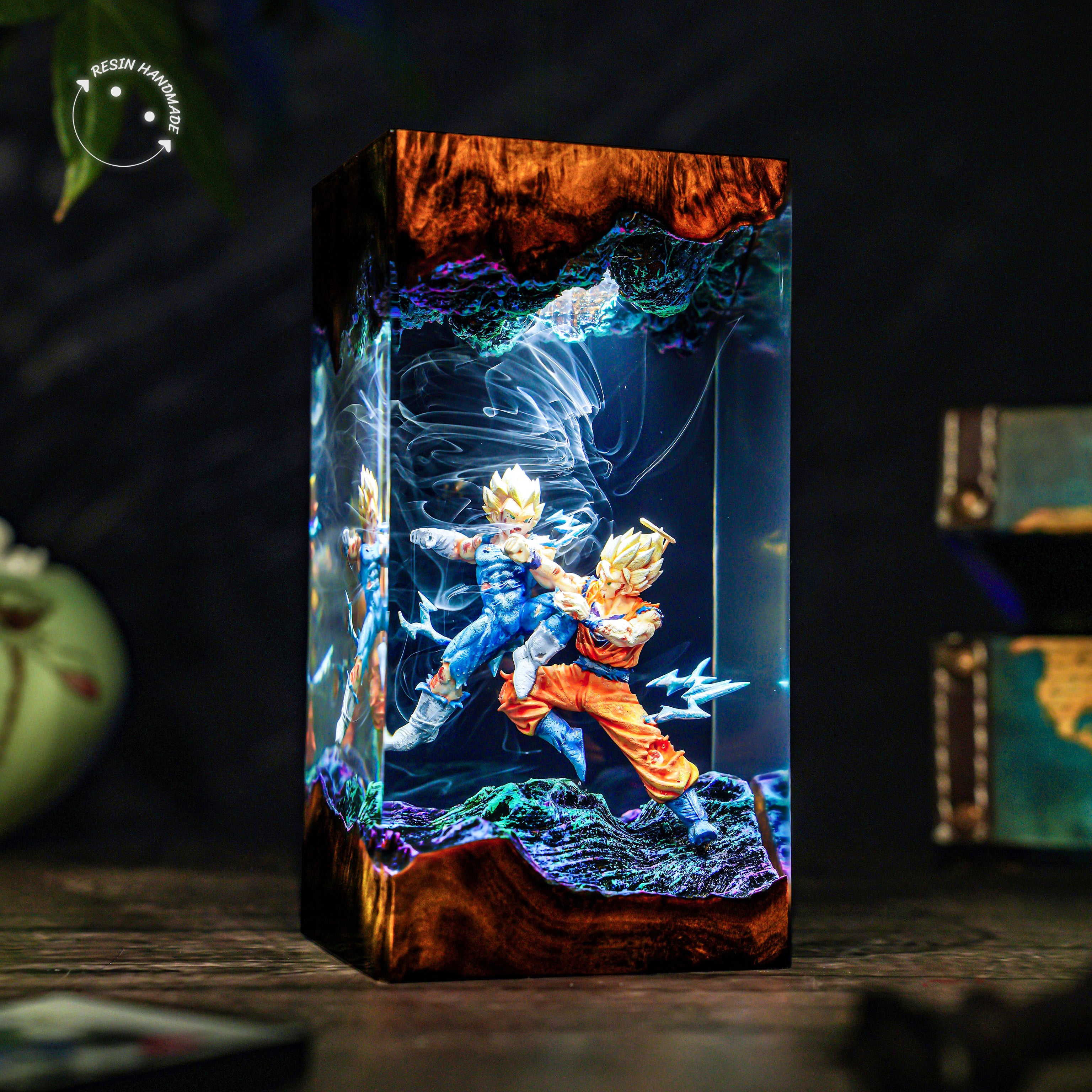 SONGOKU x VEGETA V1 Resin Handmade Lamp