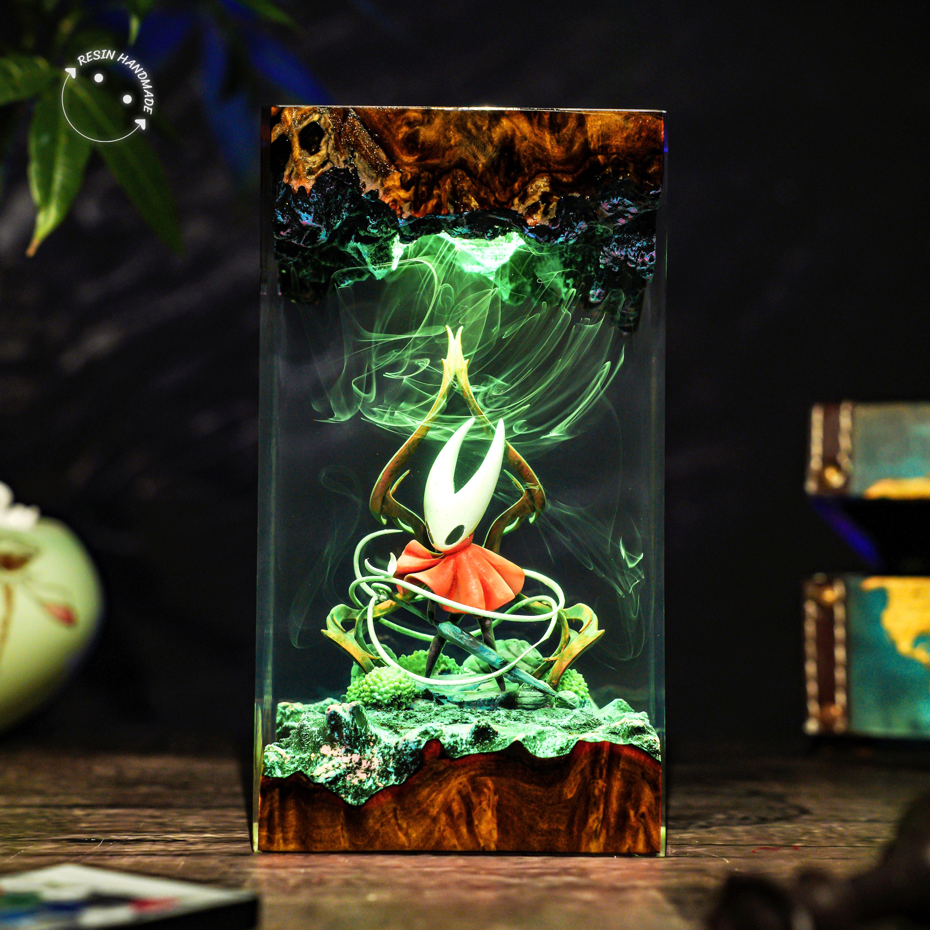 HORNET Hollow Knight Resin Handmade Lamp