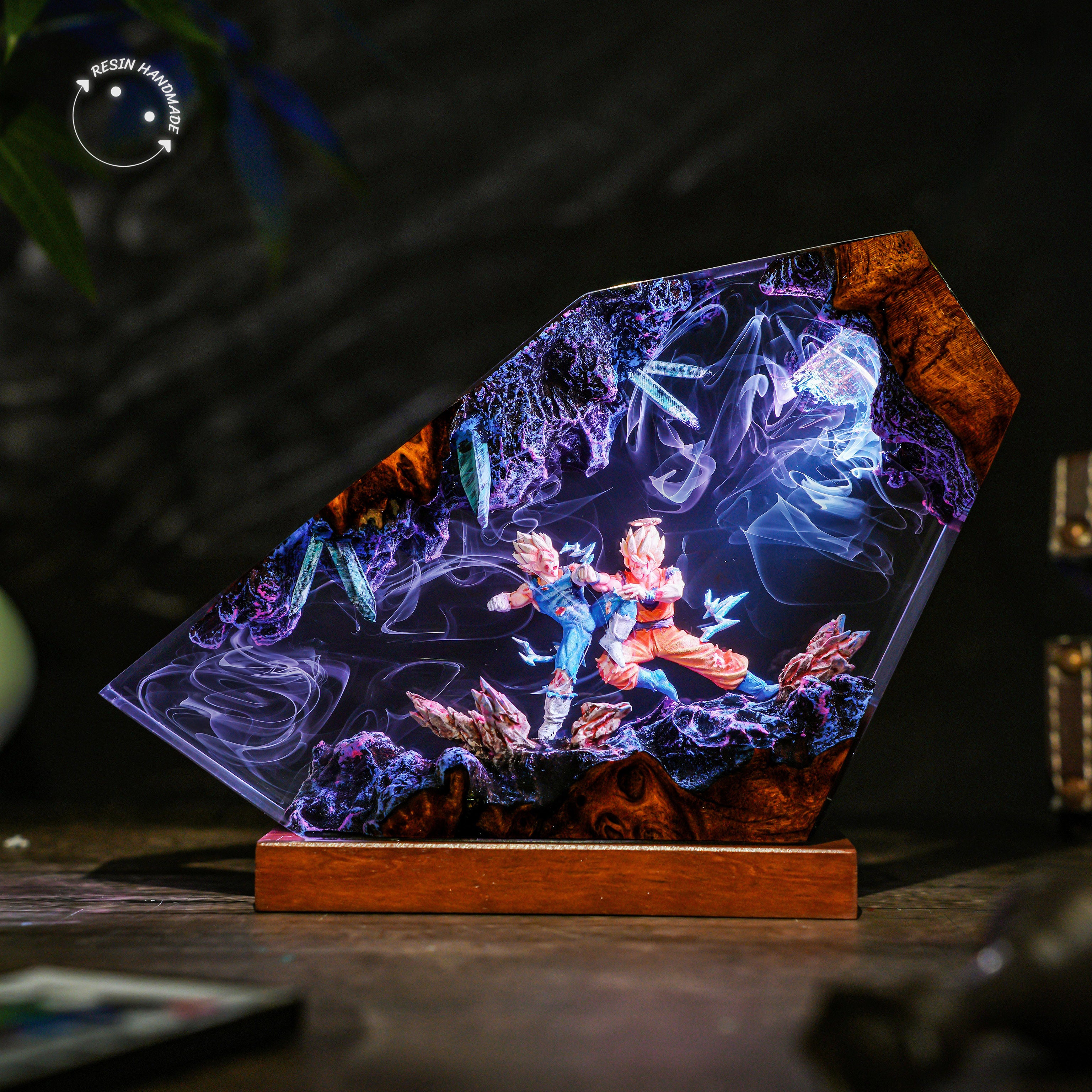 SONGOKU x VEGETA V2 Resin Handmade Lamp