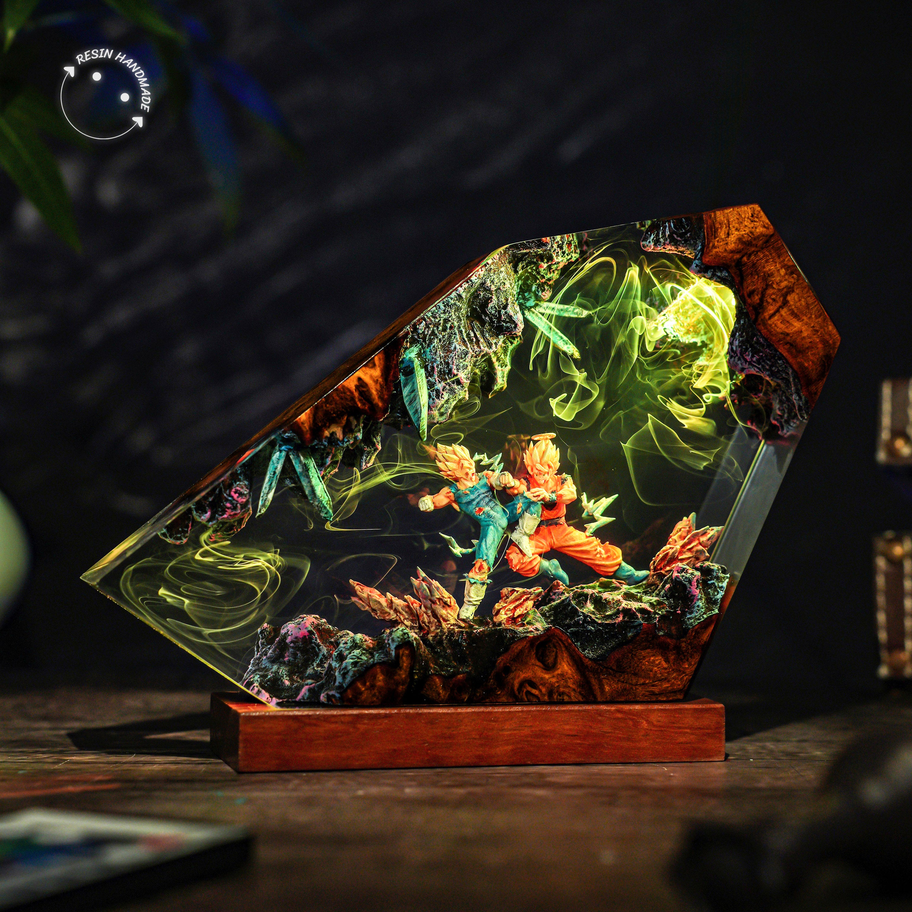 SONGOKU x VEGETA V2 Resin Handmade Lamp