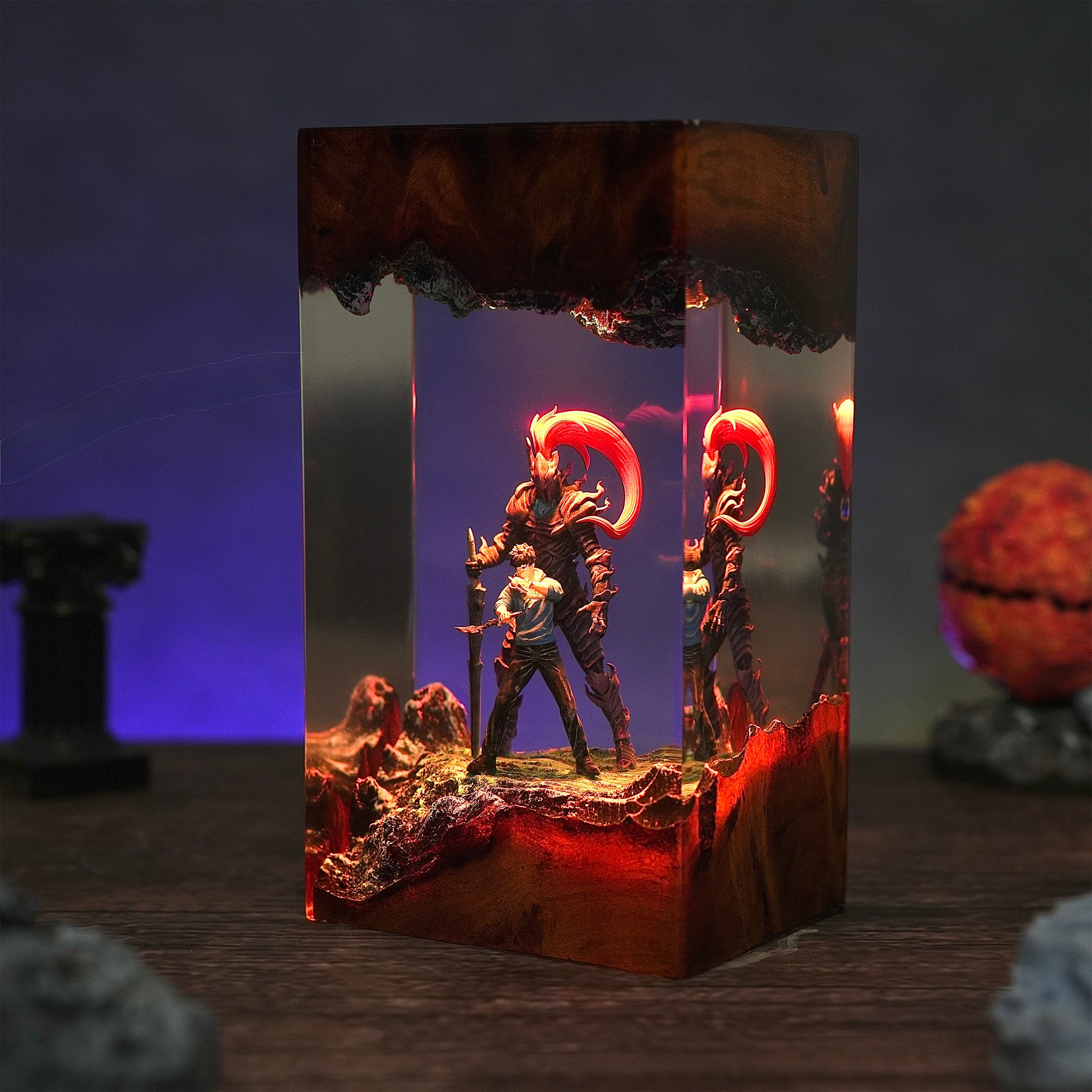 Jin‑woo Solo Leveling V1 Resin Handmade Lamp