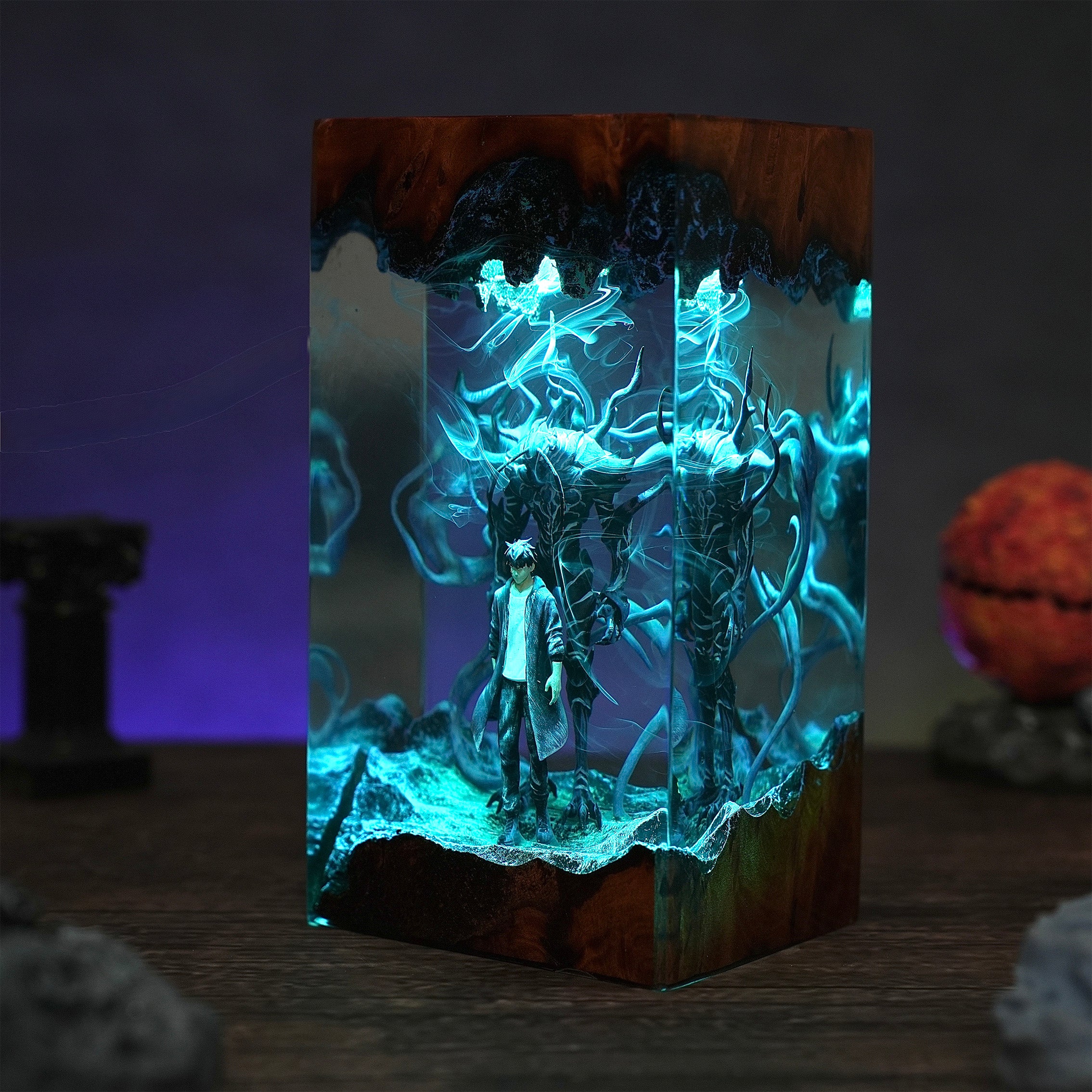 Jin‑woo Solo Leveling V2 Resin Handmade Lamp