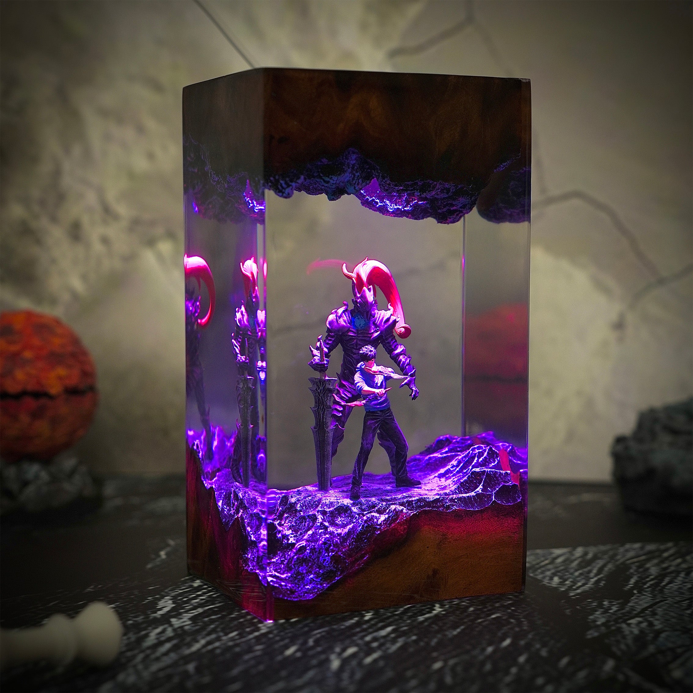 Jin‑woo Solo Leveling V1 Resin Handmade Lamp