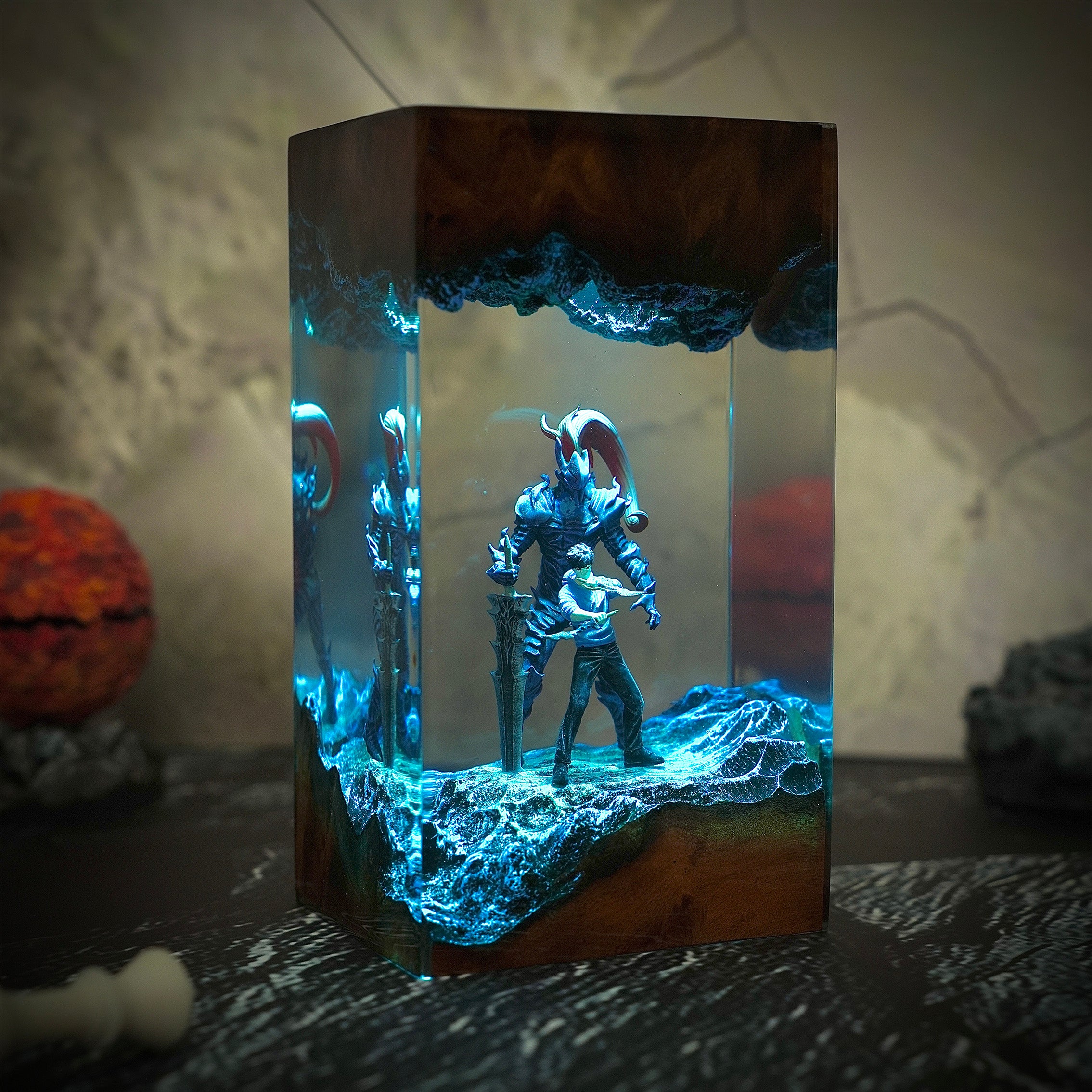 Jin‑woo Solo Leveling V1 Resin Handmade Lamp