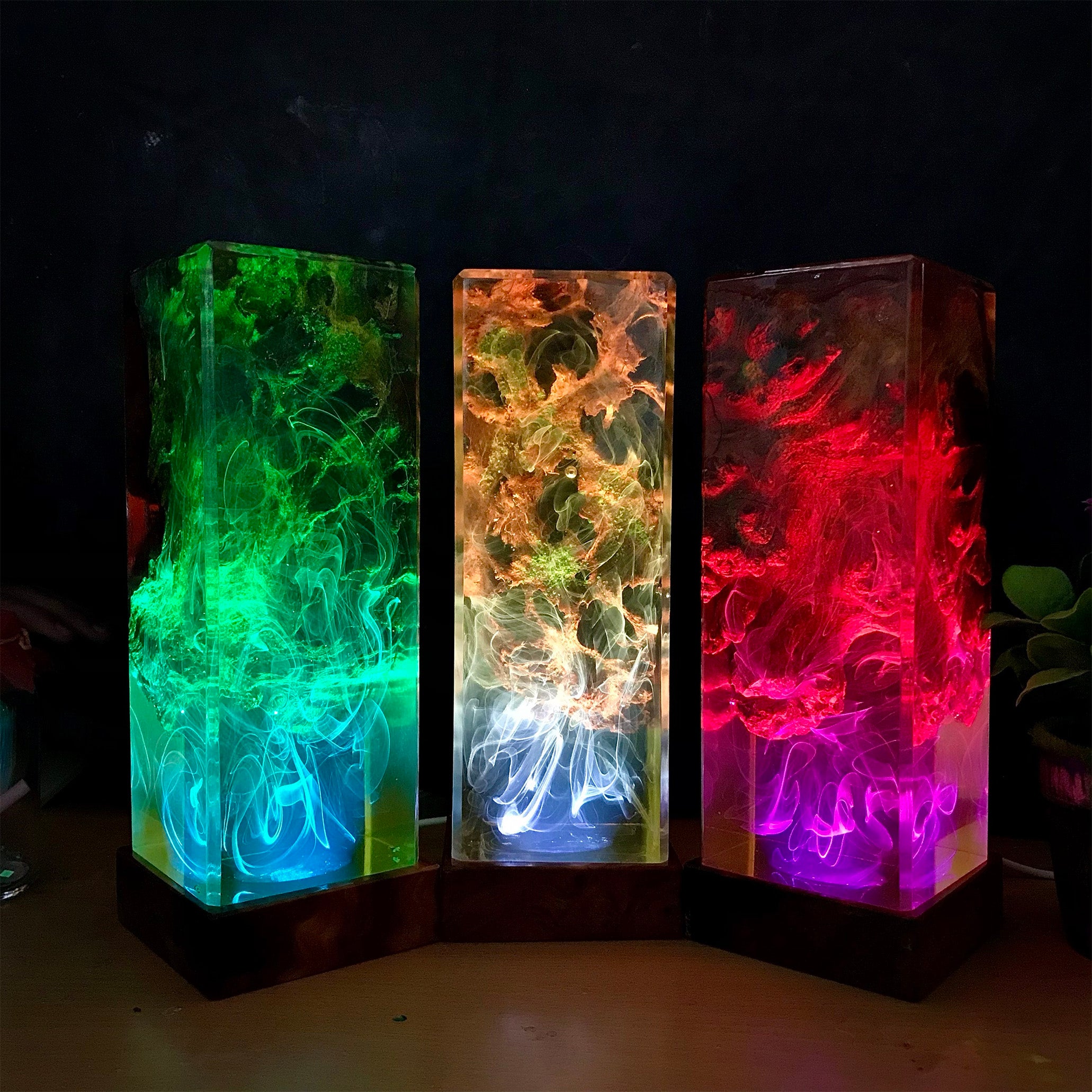 illusion Smoke Resin Handmade Lamp