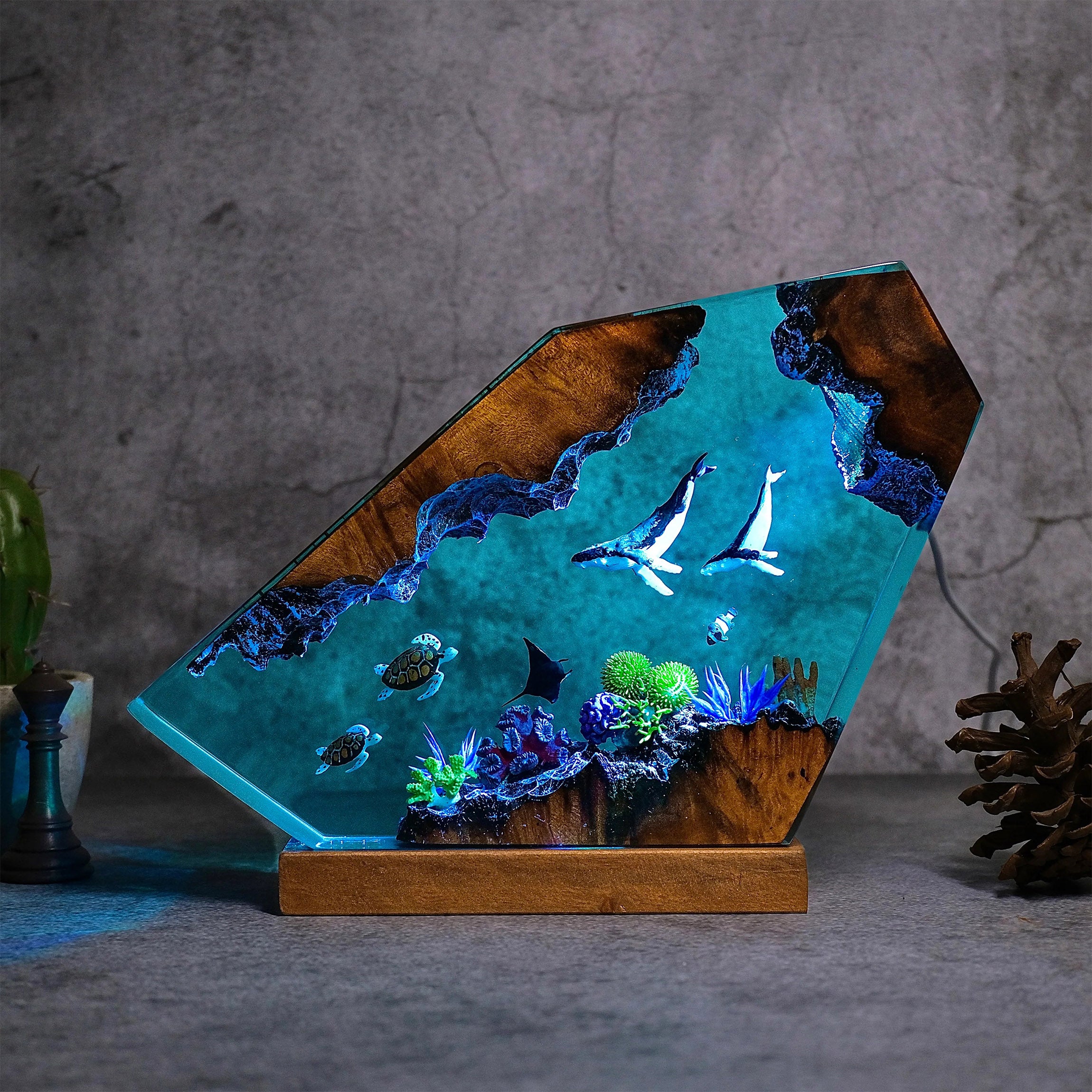 Ocean S4 Resin Handmade Lamp