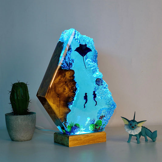 Ocean S7 Resin Handmade Lamp