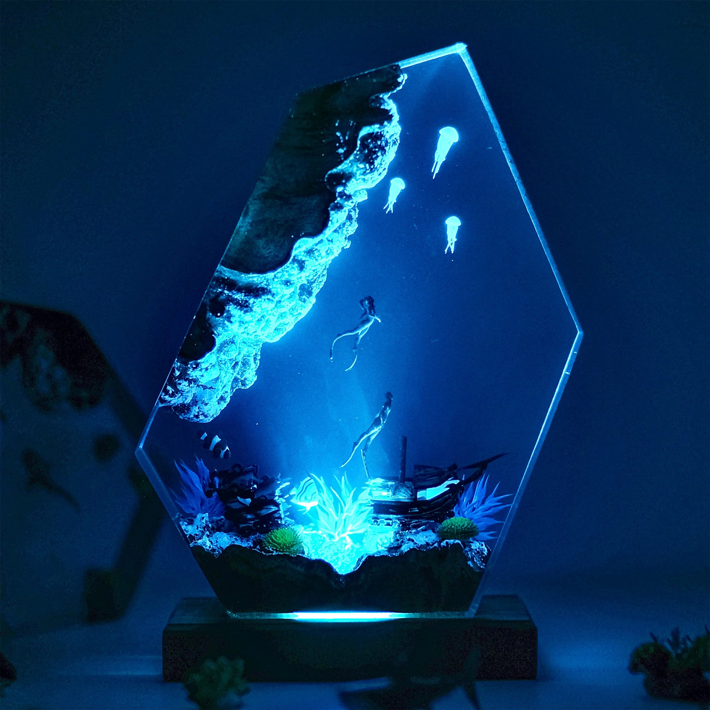 Ocean S6 Resin Handmade Lamp